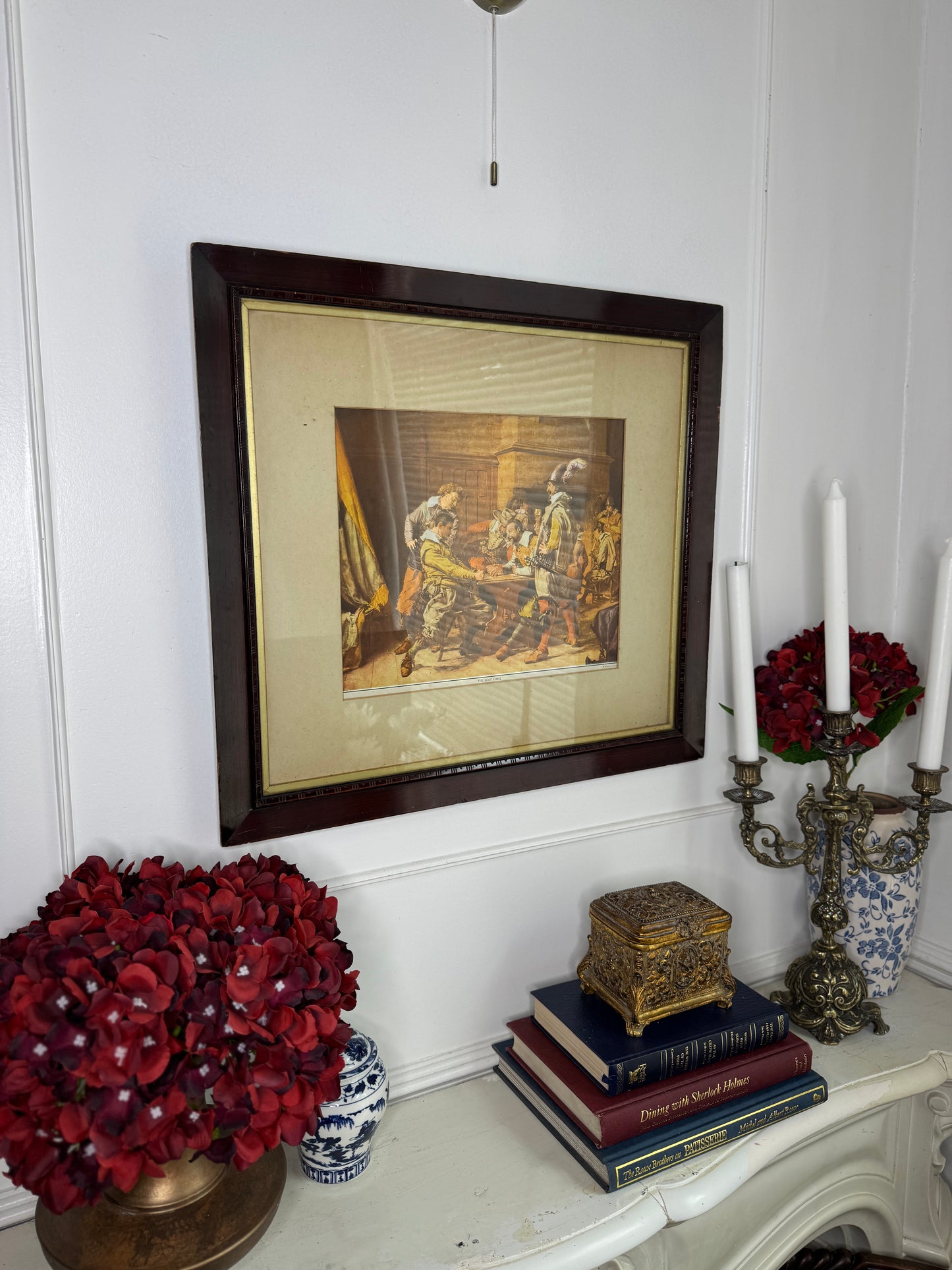 The Lost Game – Vintage Print in Unique Wooden Frame