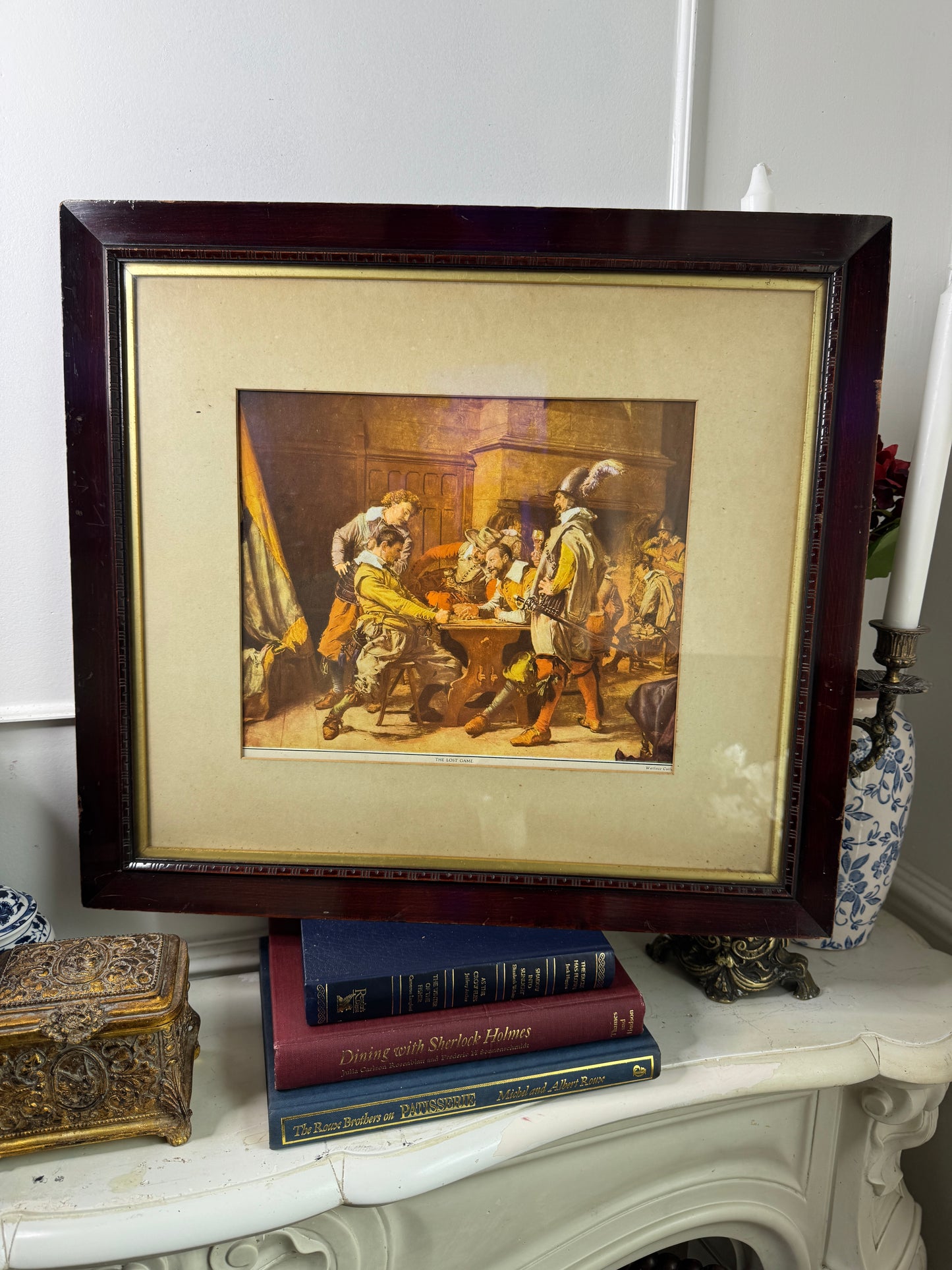 The Lost Game – Vintage Print in Unique Wooden Frame