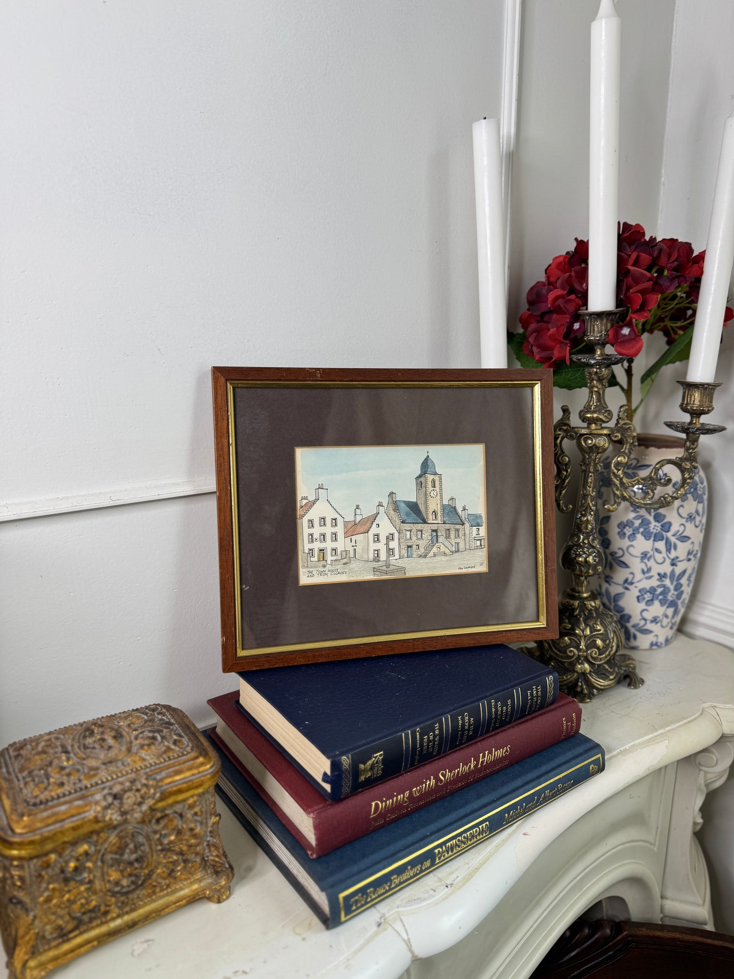 The Town House And Tron , Scotland -Print by Ken Lockheart