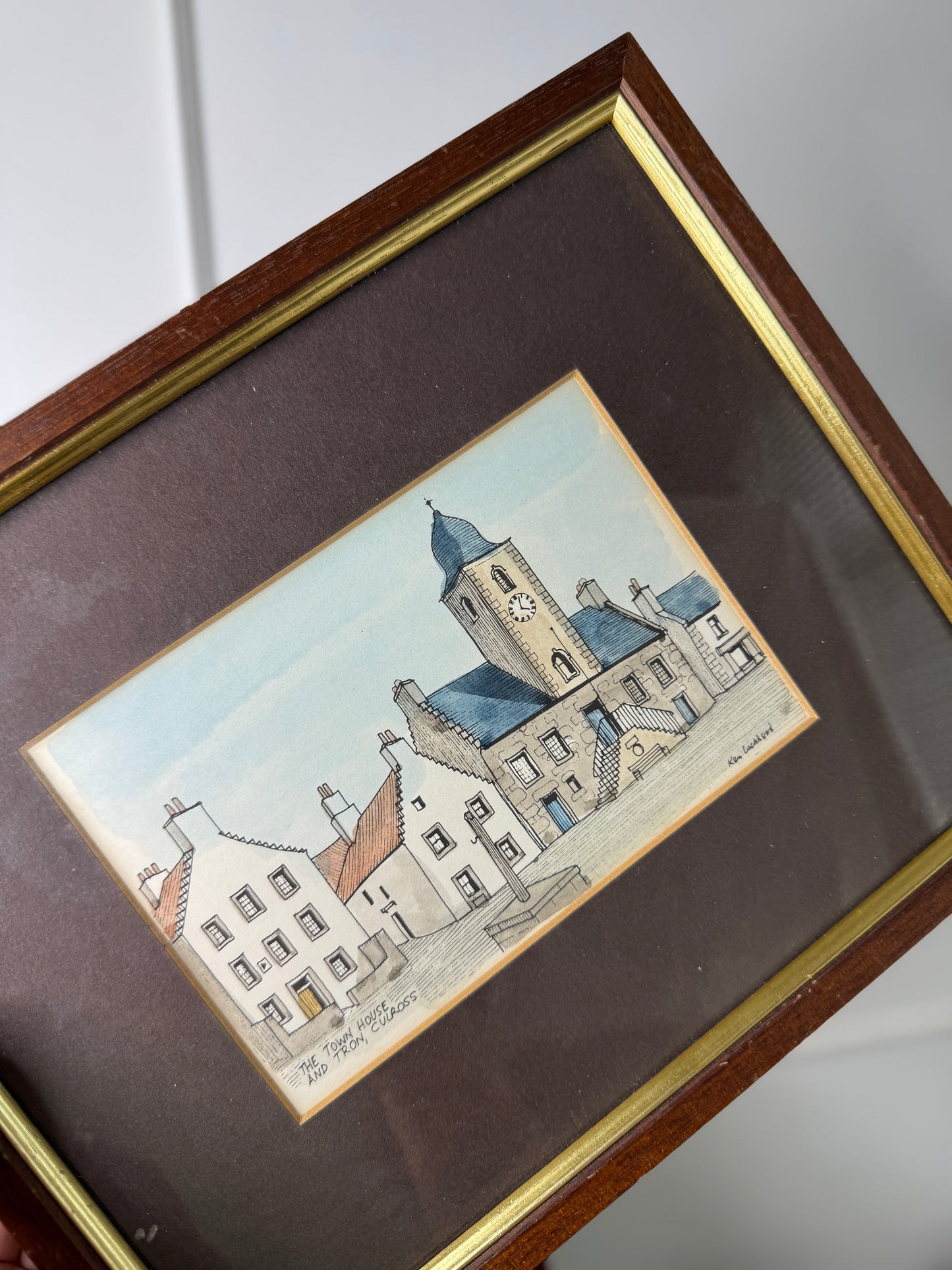 The Town House And Tron , Scotland -Print by Ken Lockheart
