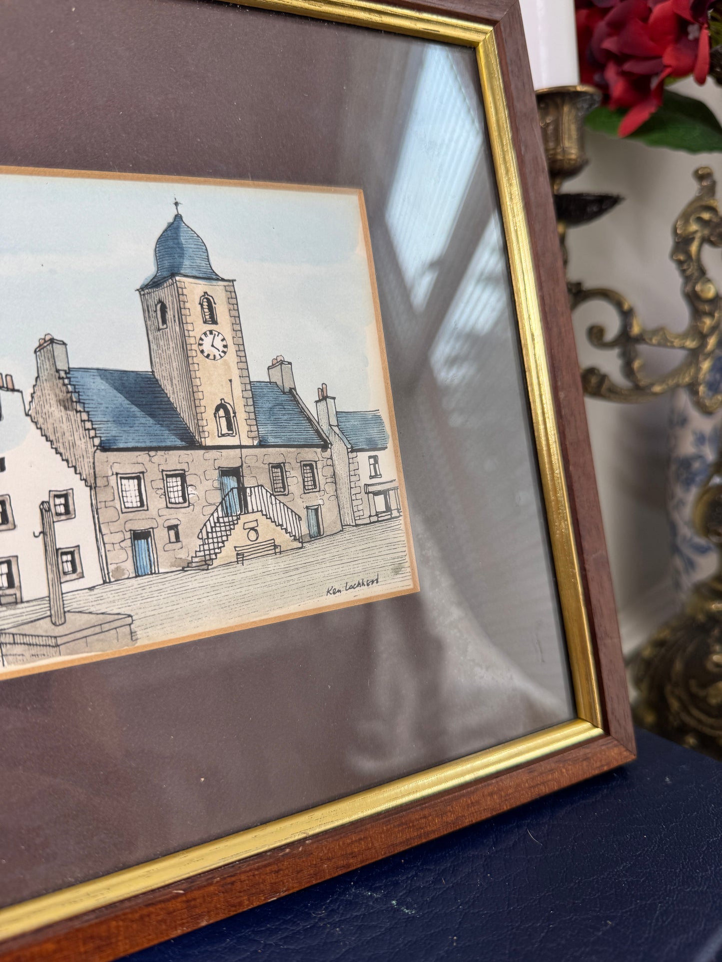 The Town House And Tron , Scotland -Print by Ken Lockheart