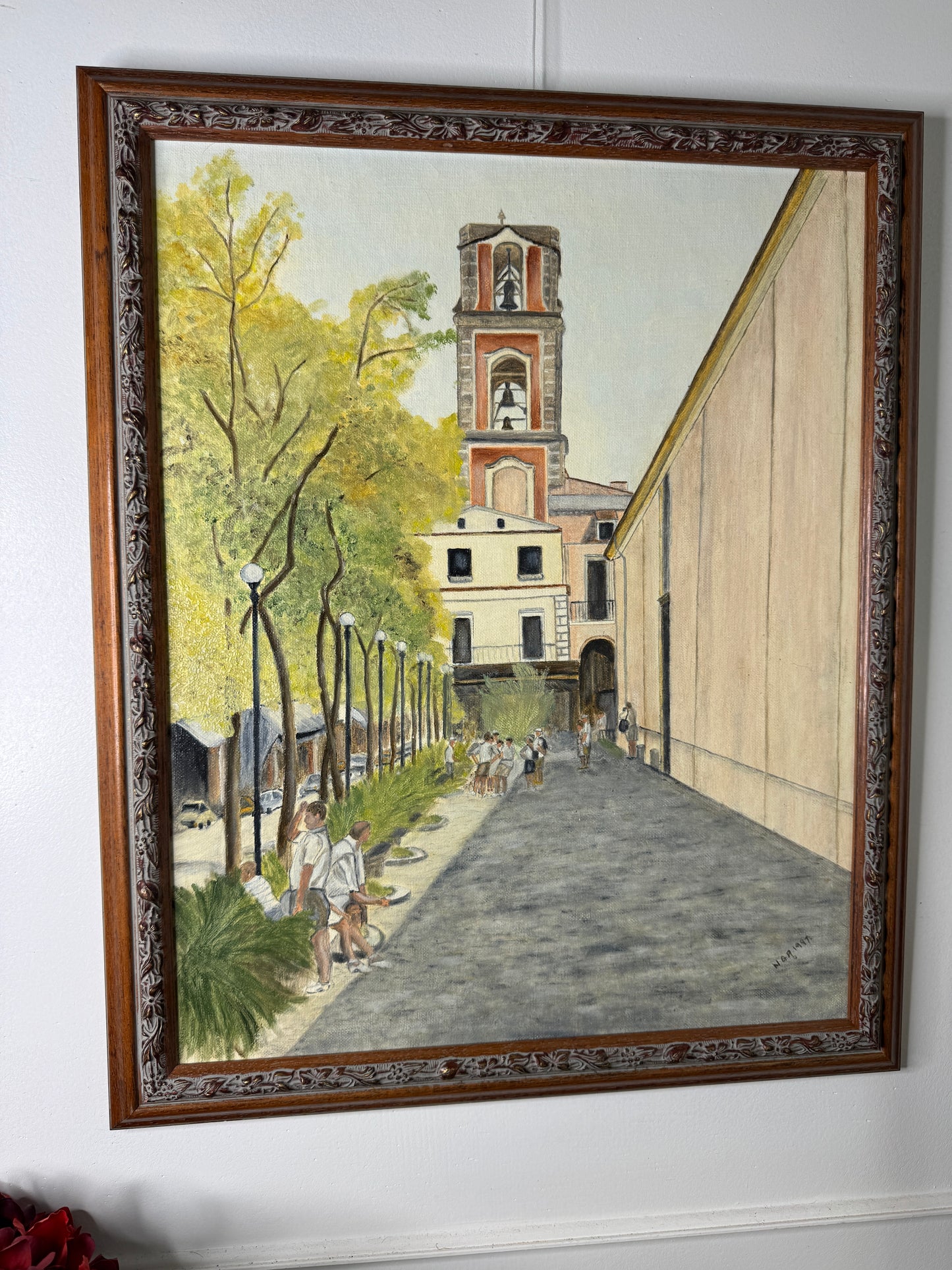 The Heartbeat of the Avenue - Original Oil Painting by N.G. Reynolds