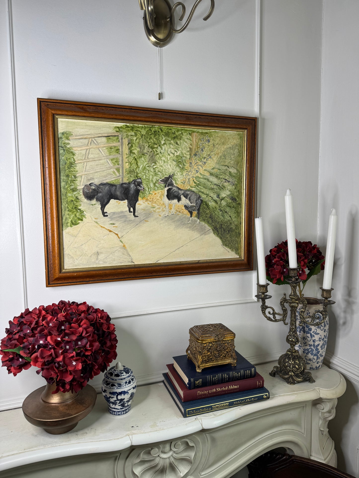 The Morning Bark - Original Oil Painting by N.G. Reynolds