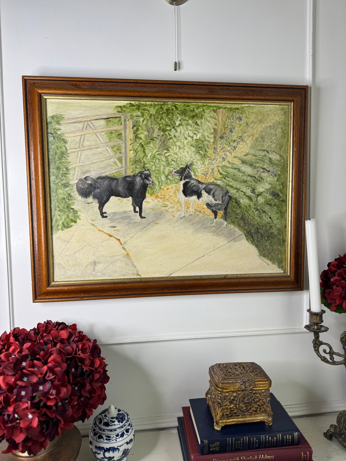 The Morning Bark - Original Oil Painting by N.G. Reynolds
