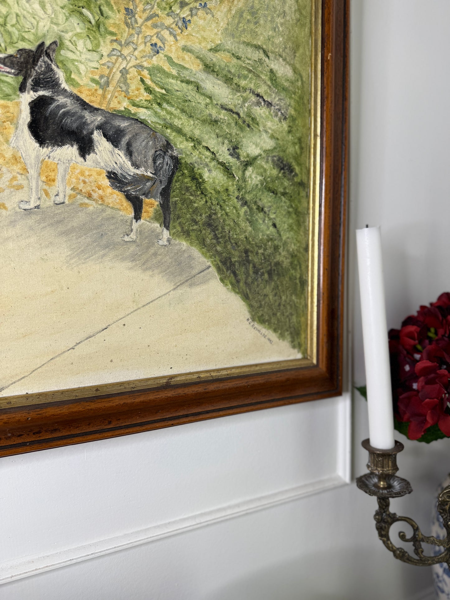 The Morning Bark - Original Oil Painting by N.G. Reynolds