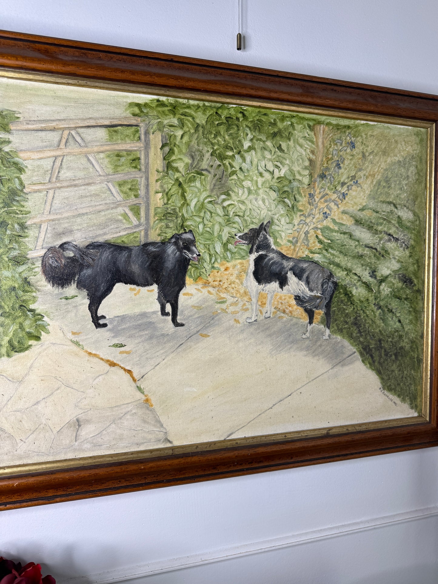 The Morning Bark - Original Oil Painting by N.G. Reynolds