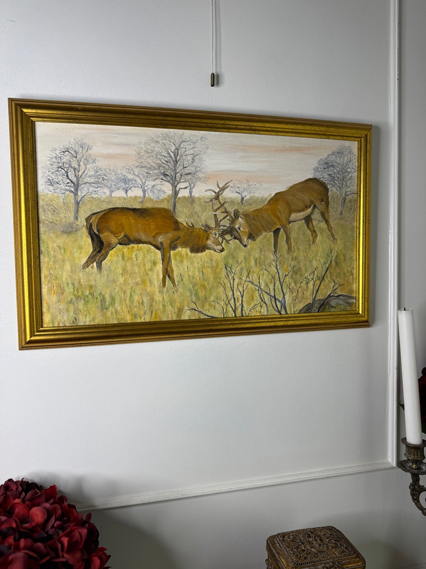 Antler Waltz - Original Oil Painting by N.G. Reynolds