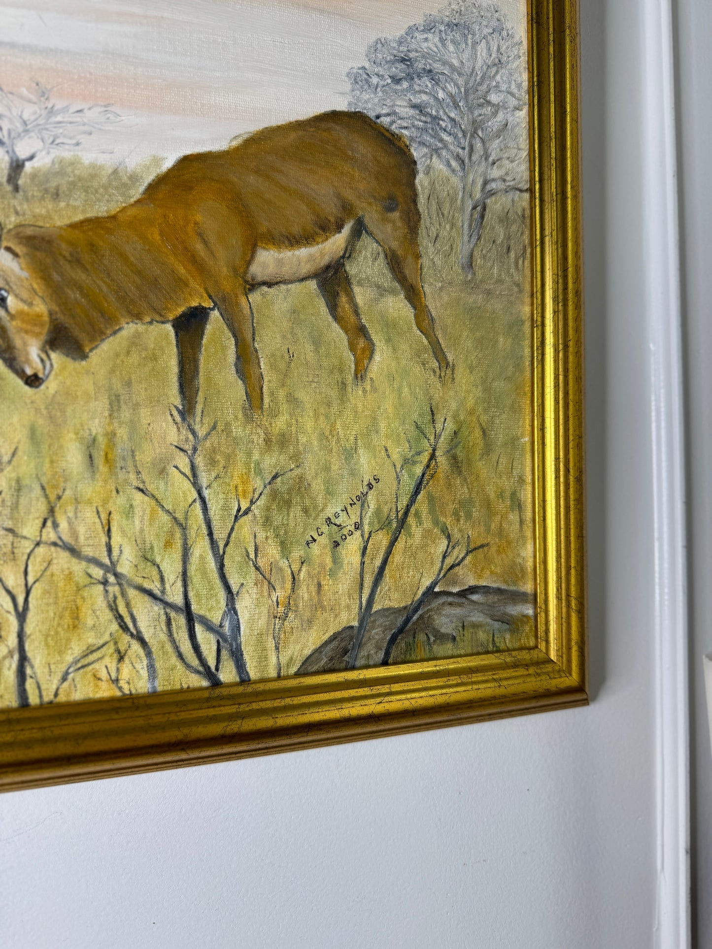 Antler Waltz - Original Oil Painting by N.G. Reynolds