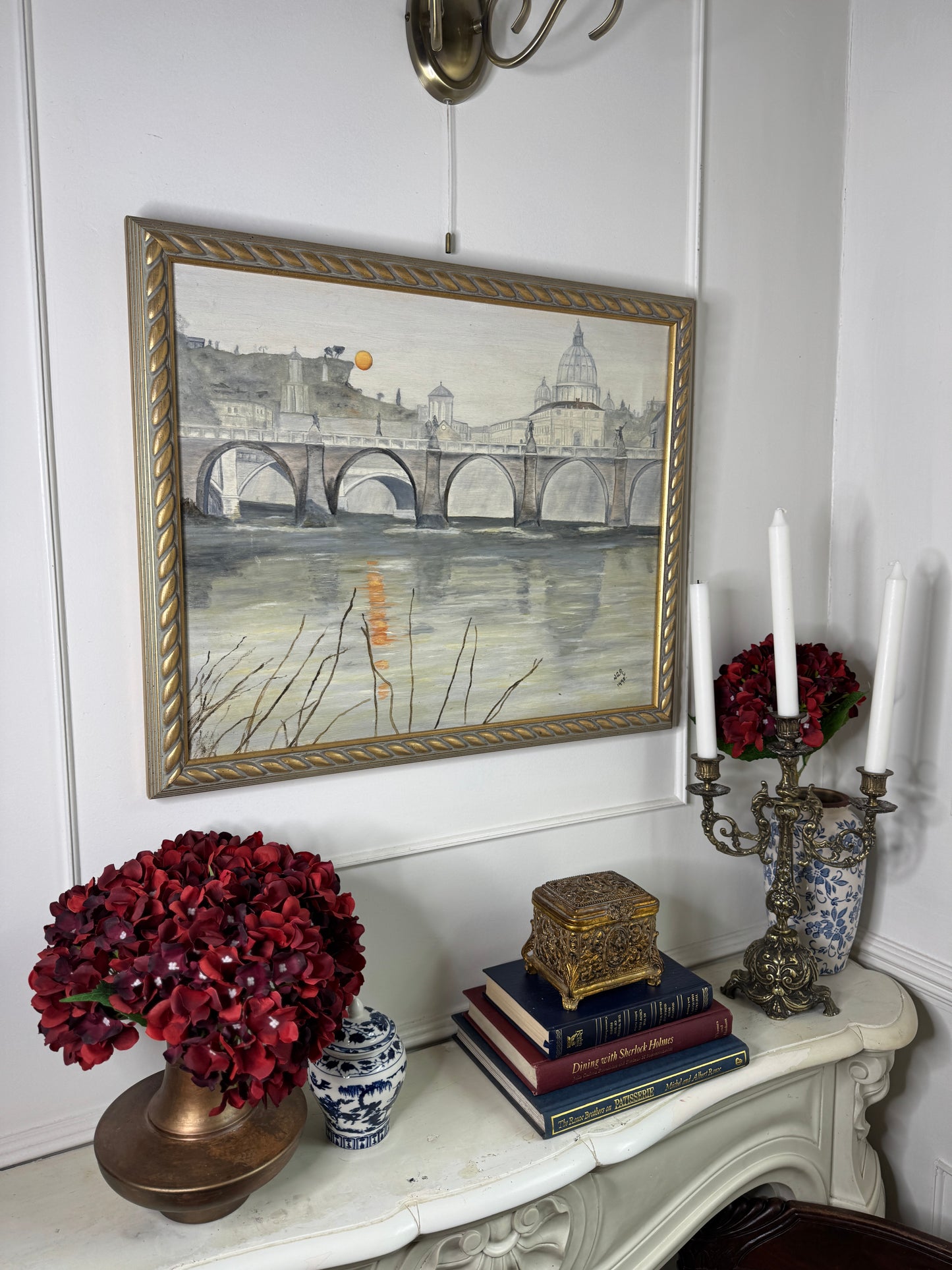 Dusk Over the Tiber - Original Oil Painting by N.G. Reynolds