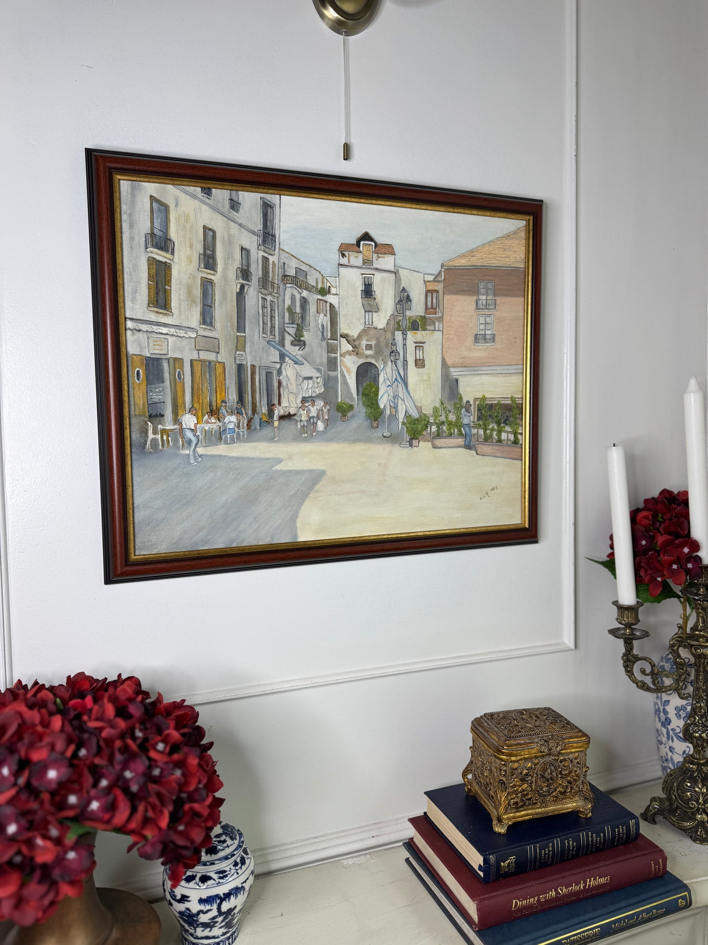 Italy's Living History - Original Oil Painting by N.G. Reynolds