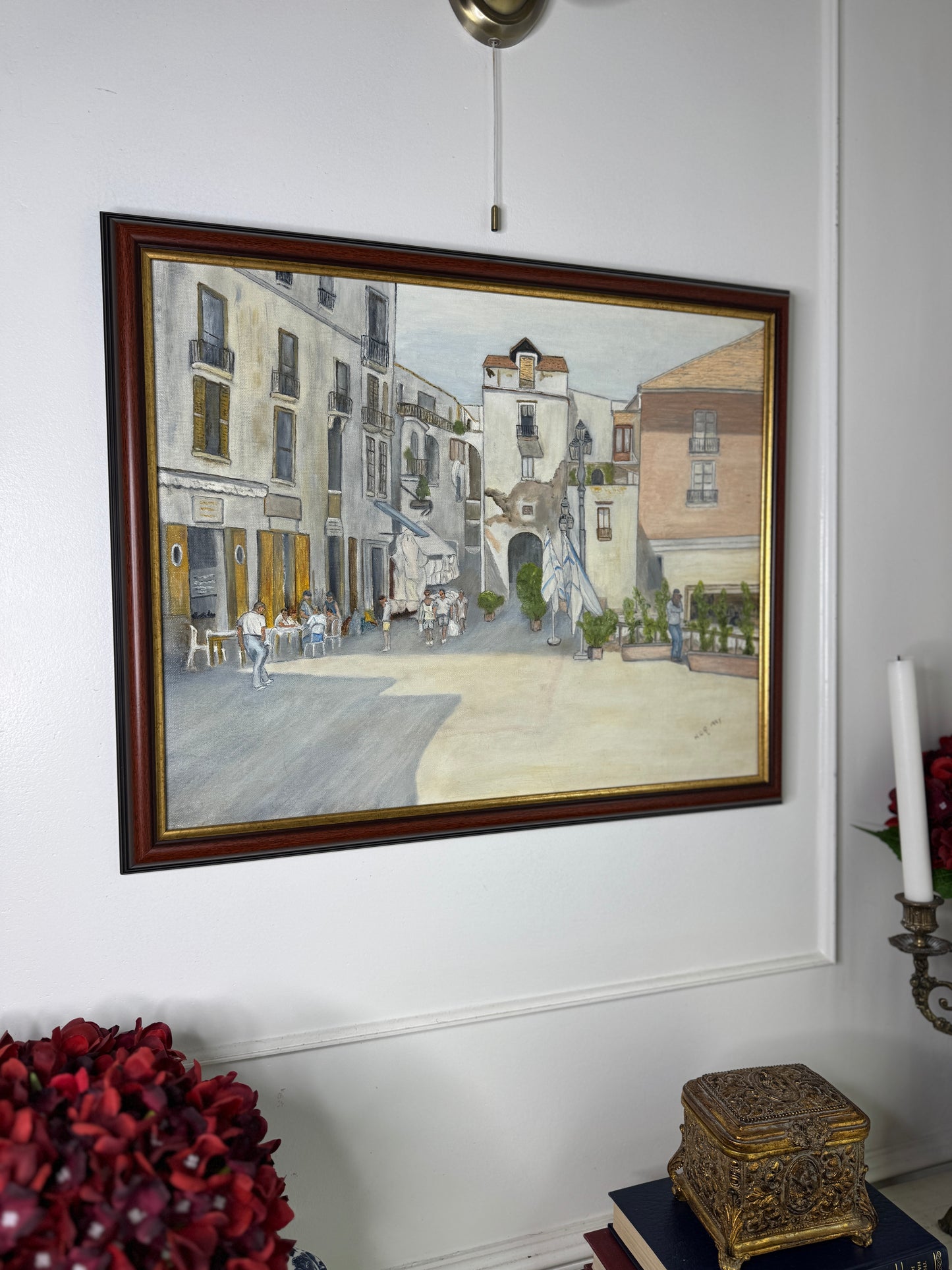 Italy's Living History - Original Oil Painting by N.G. Reynolds