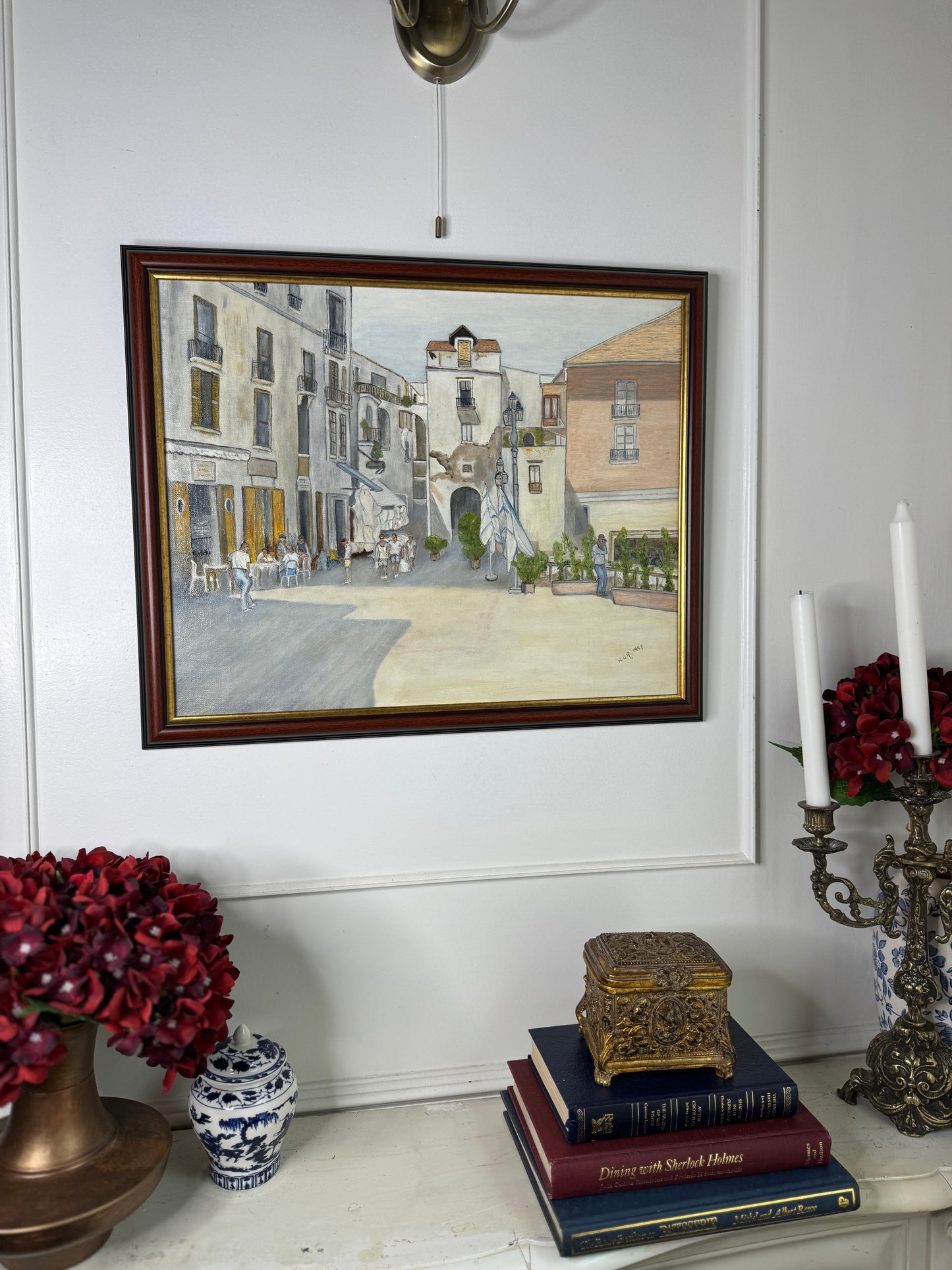 Italy's Living History - Original Oil Painting by N.G. Reynolds