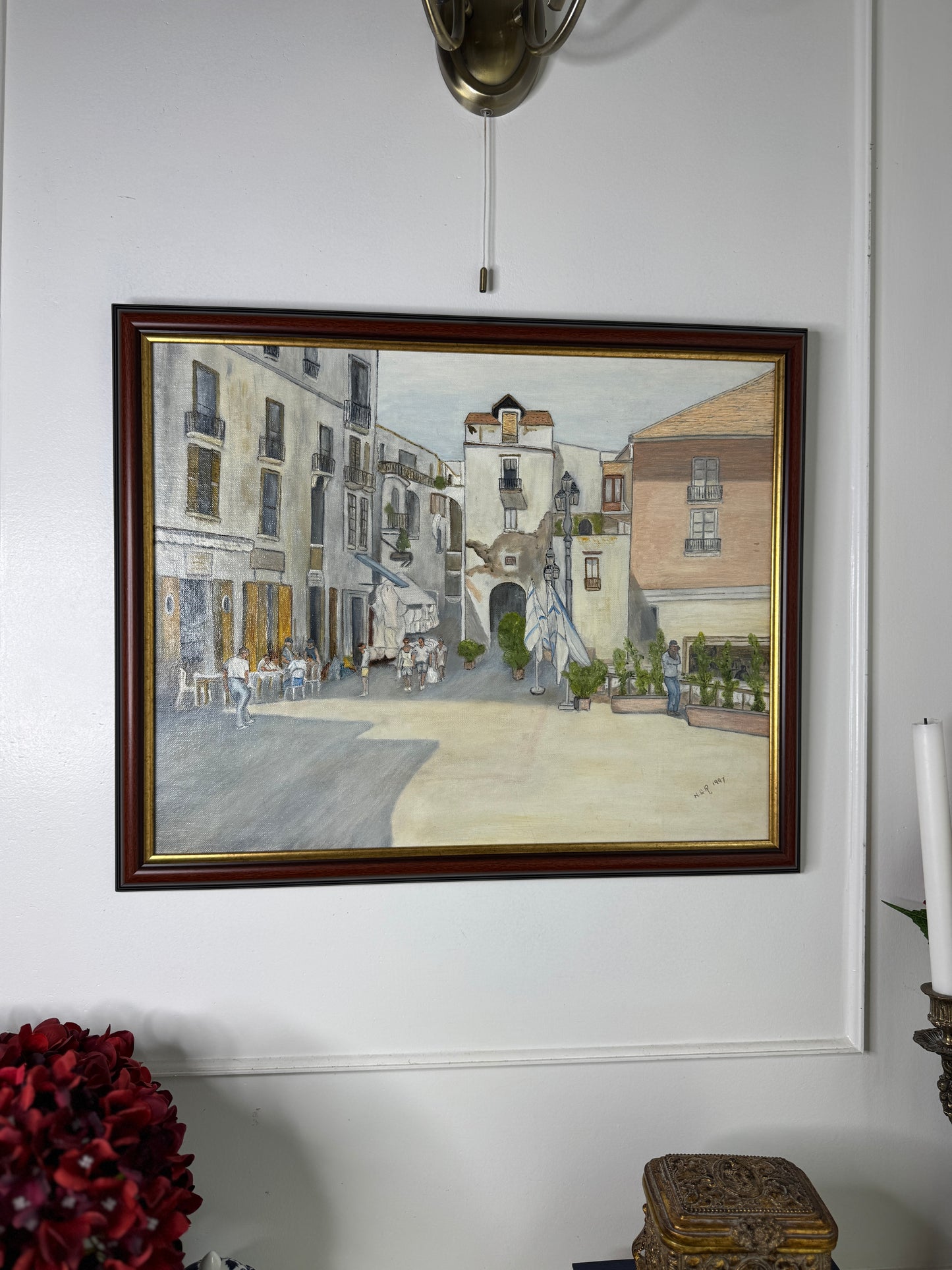 Italy's Living History - Original Oil Painting by N.G. Reynolds