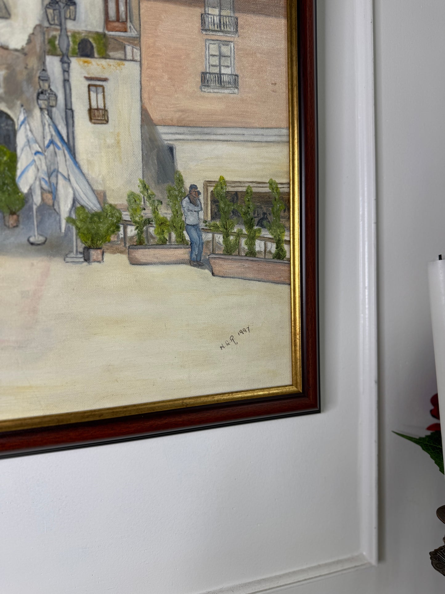 Italy's Living History - Original Oil Painting by N.G. Reynolds