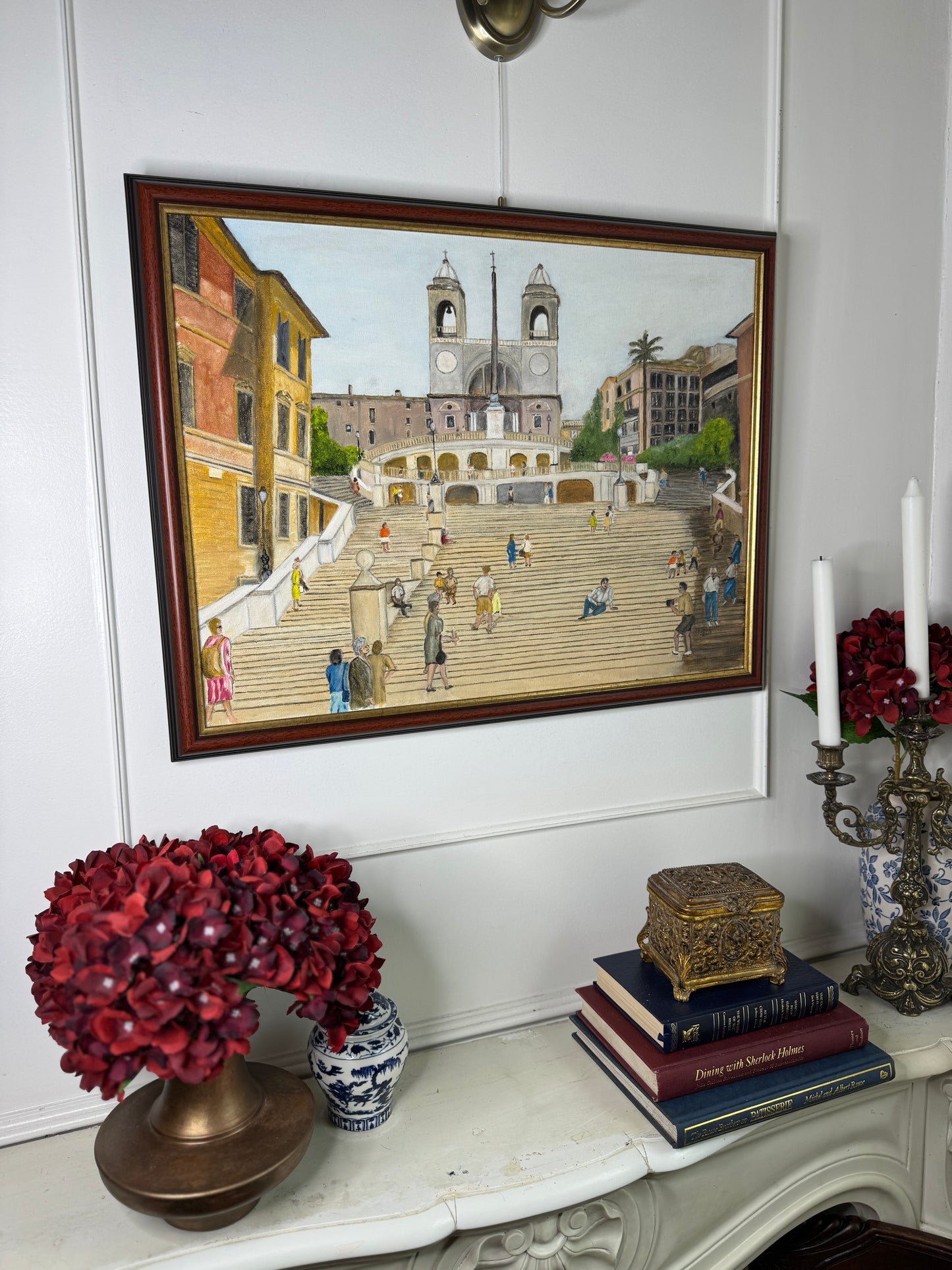 Italian Heritage Pathway - Original Oil Painting by N.G. Reynolds