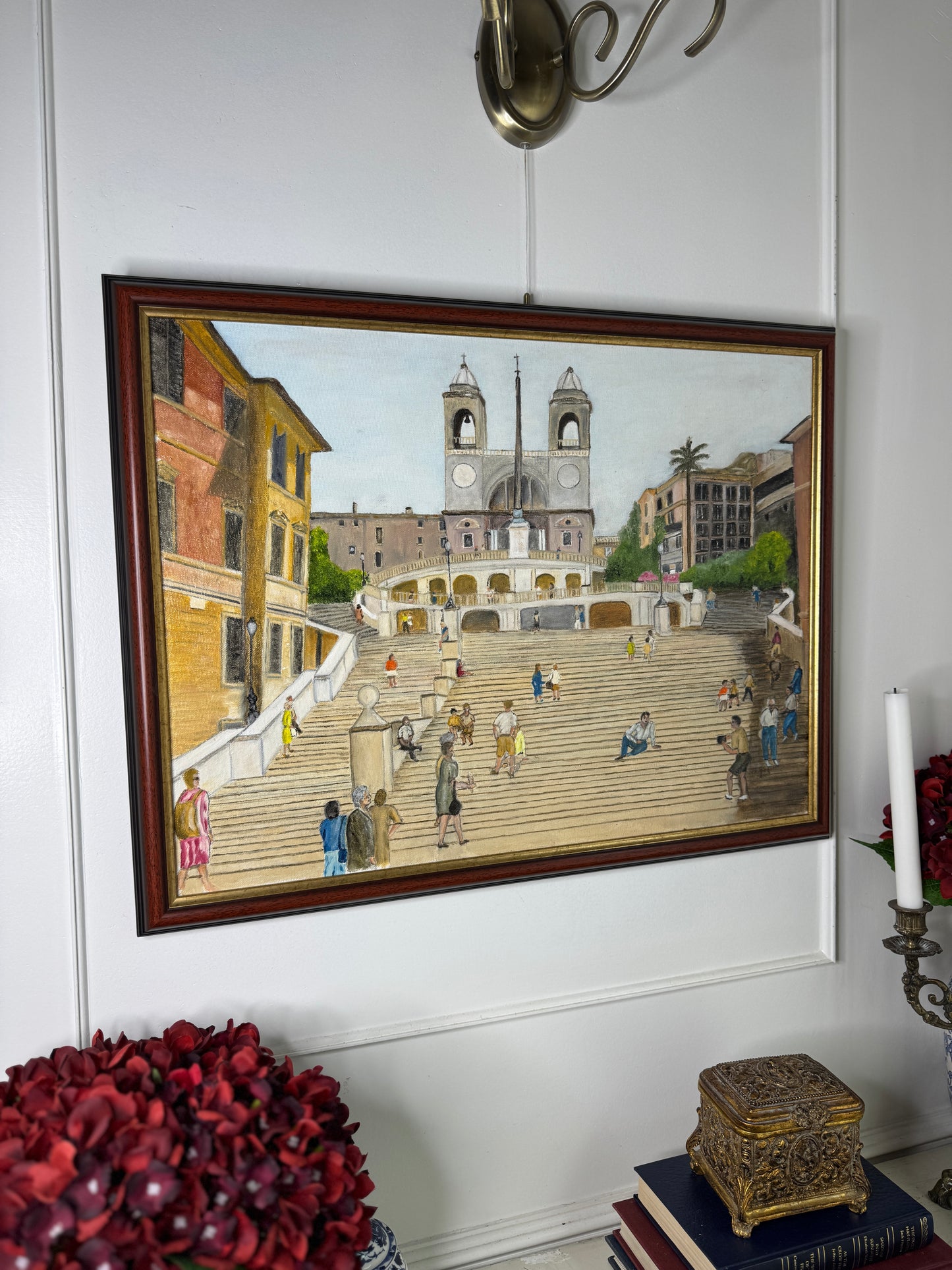 Italian Heritage Pathway - Original Oil Painting by N.G. Reynolds