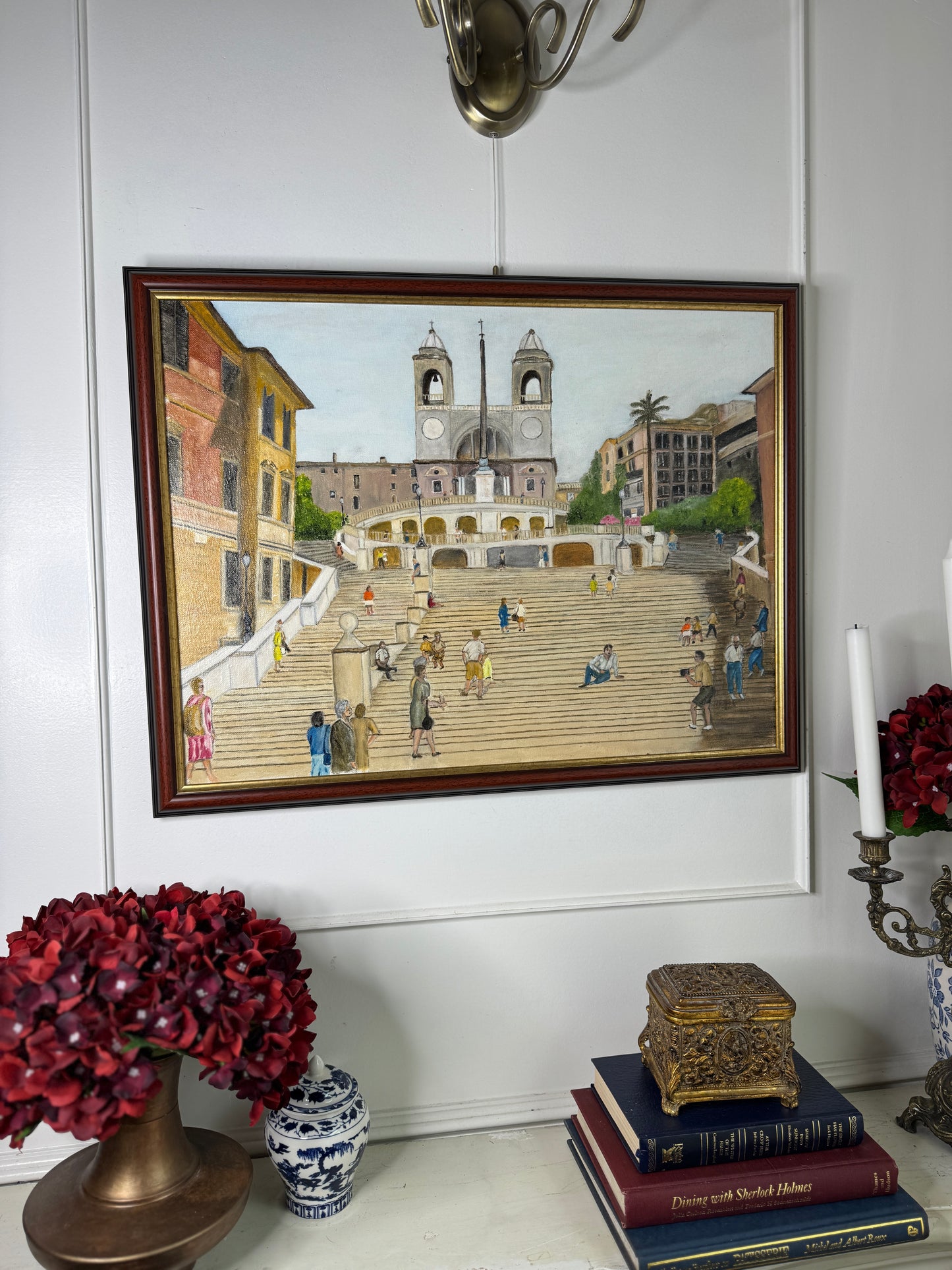 Italian Heritage Pathway - Original Oil Painting by N.G. Reynolds