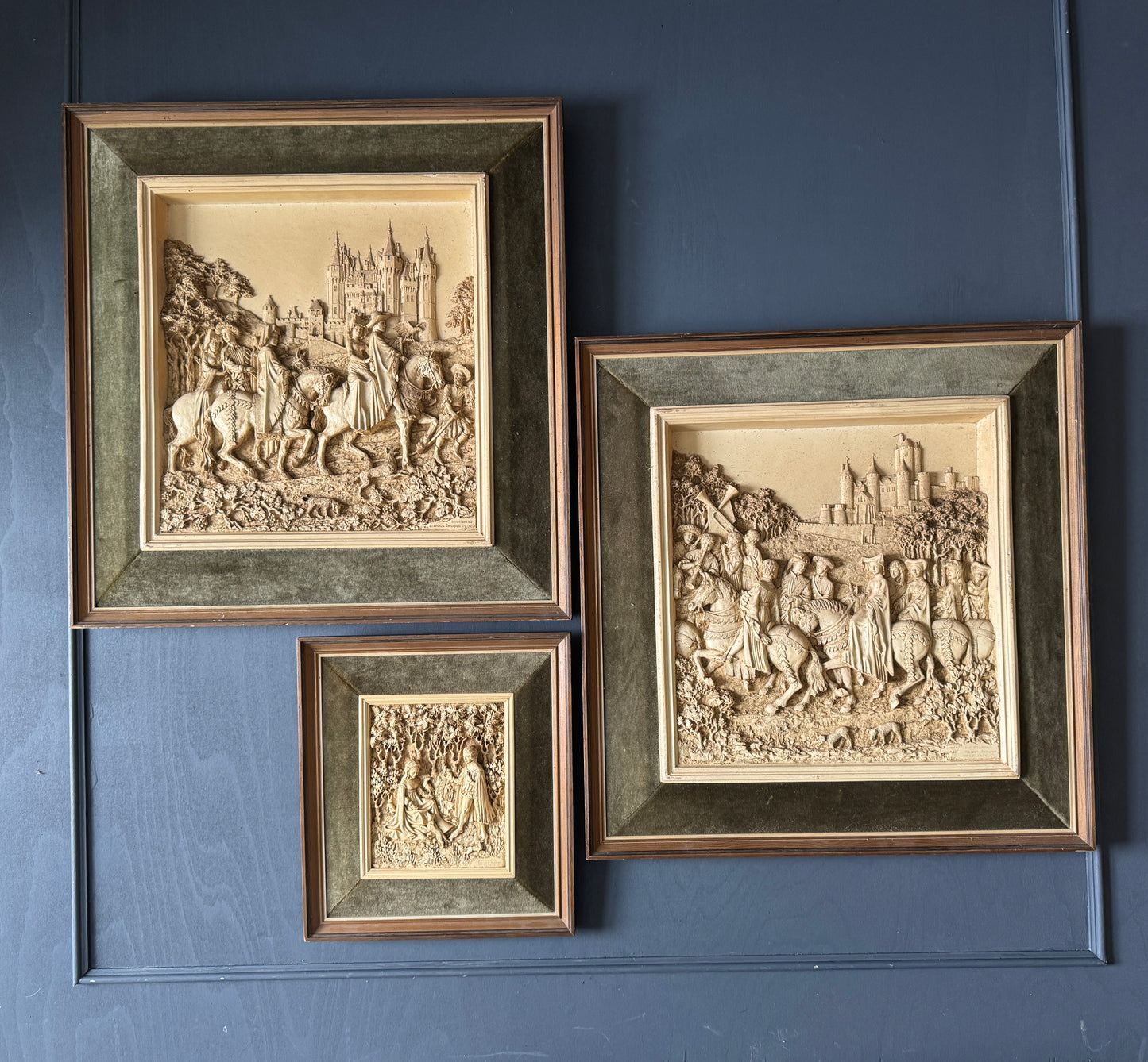 Vintage D.H. Moreton 1979 Marcus Designs Wall Plaque Set
