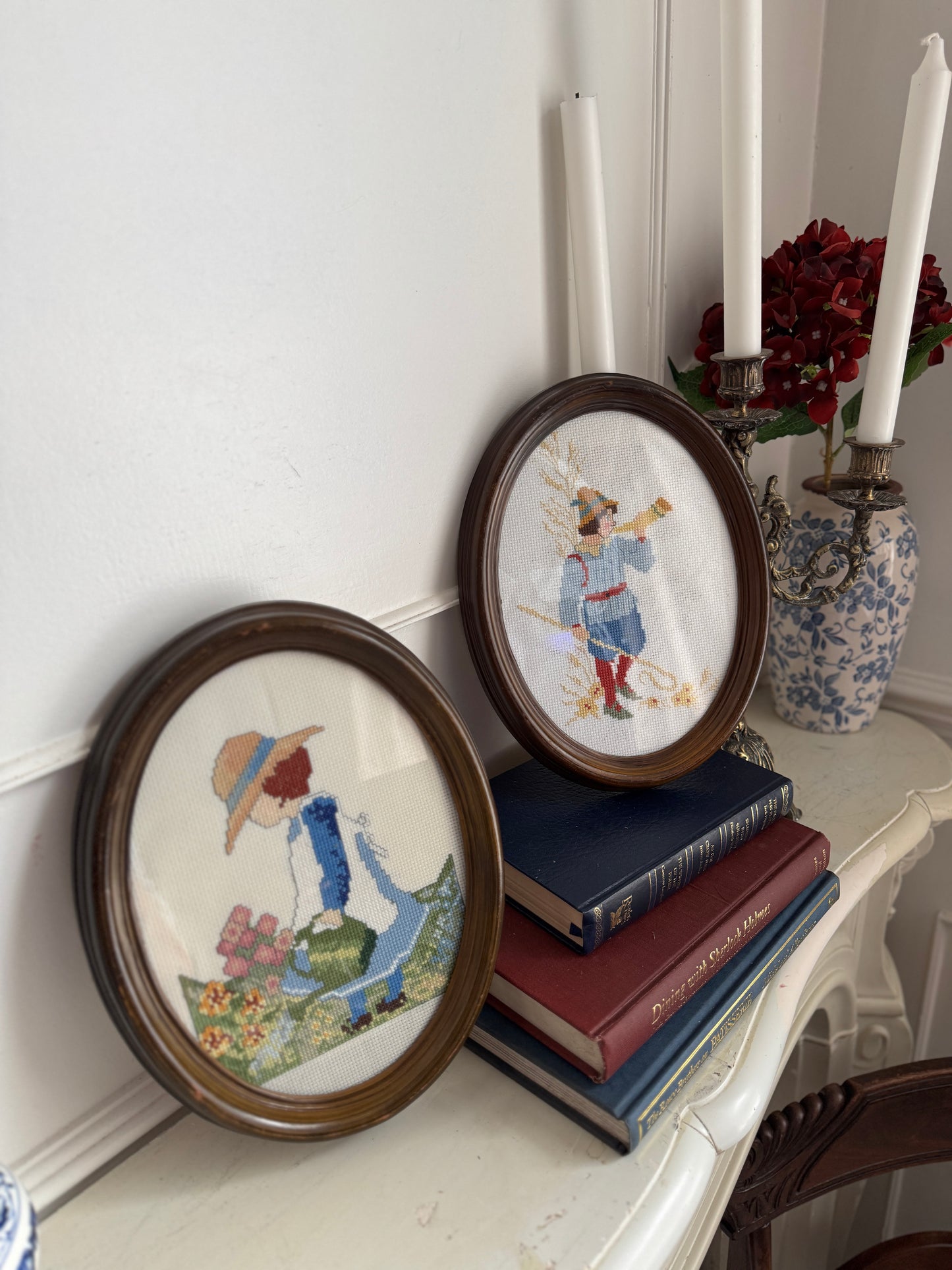 Threaded Legacy – Vintage Embroidery Oval Duo Set