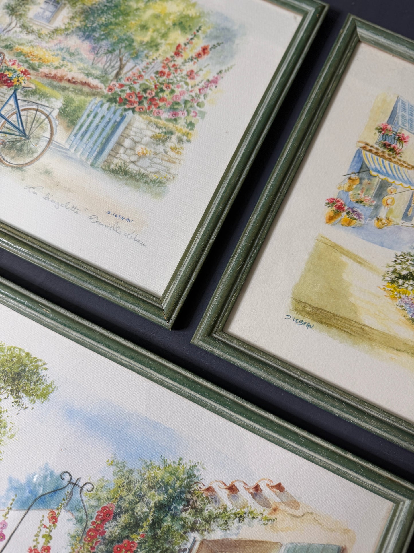 The French Atelier Set – Signed Framed Art Prints by Danielle Lebeau