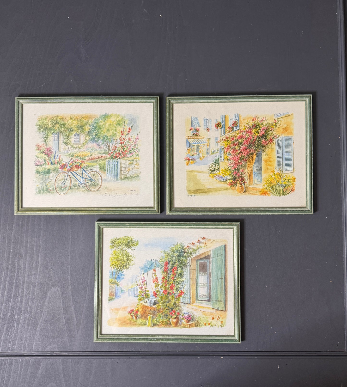 The French Atelier Set – Signed Framed Art Prints by Danielle Lebeau