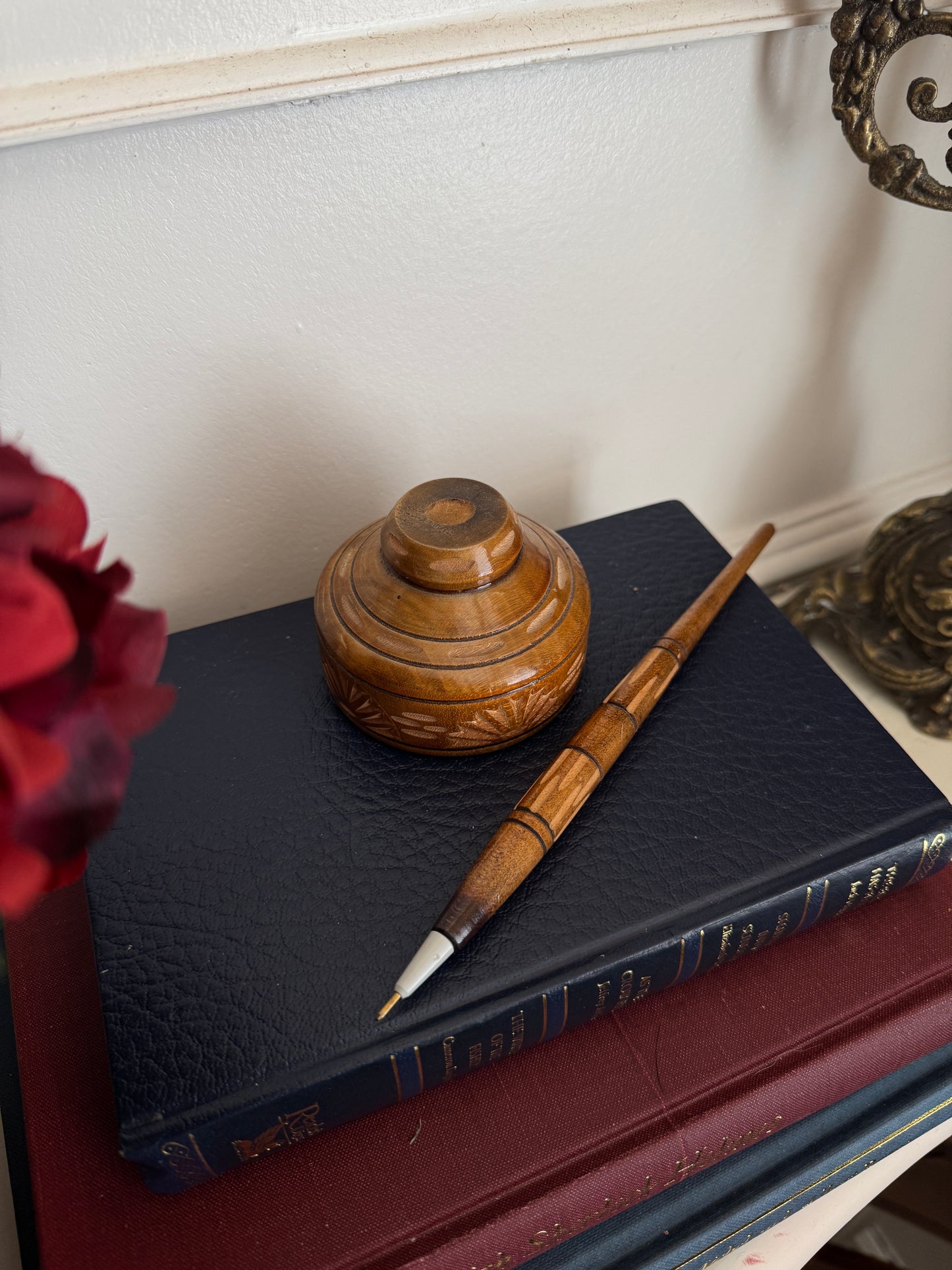The Heritage Desk Set – Vintage Wooden Organiser Collection