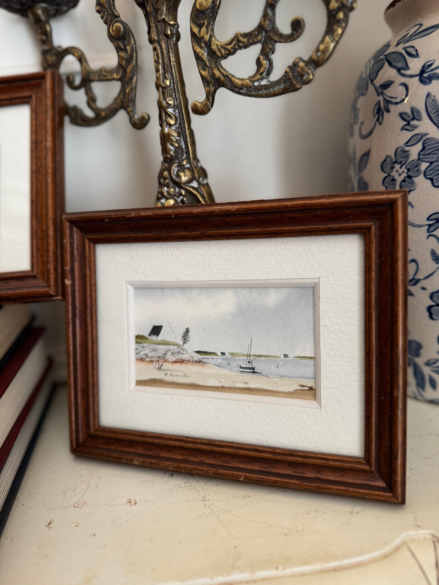 Charming Signed Art Mini Prints – Matching Framed Duo