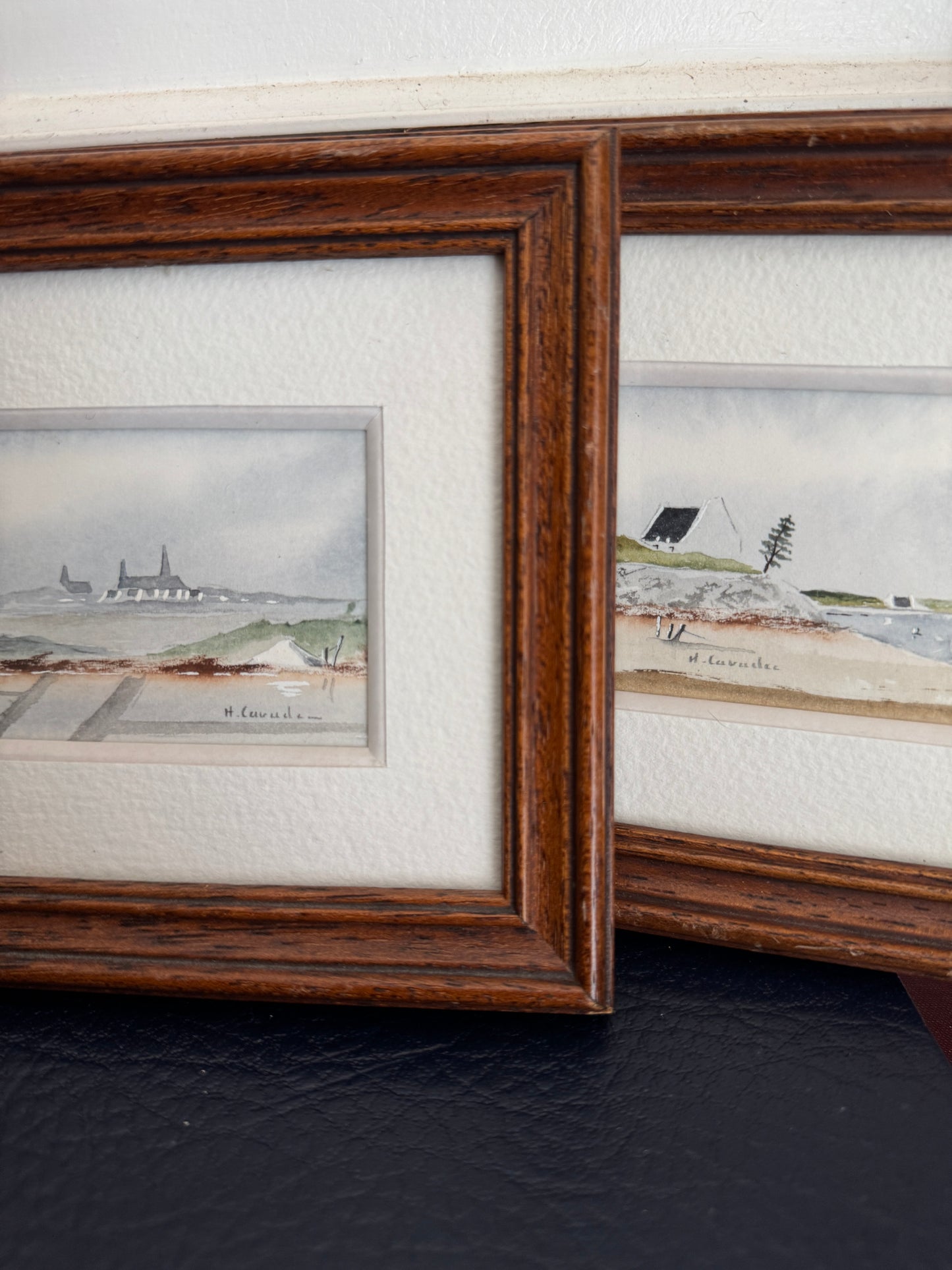 Charming Signed Art Mini Prints – Matching Framed Duo