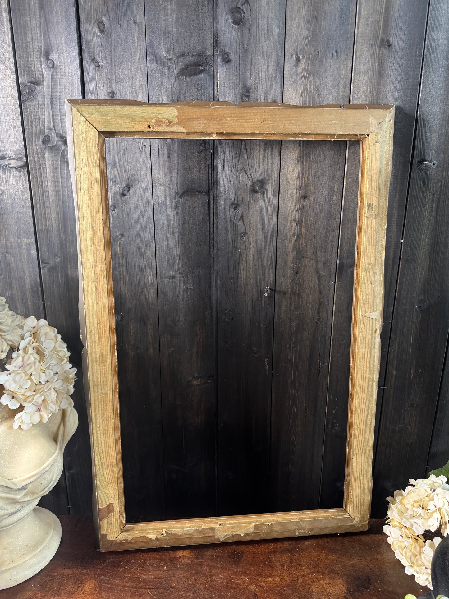 Antique Ravienne Decorative Gold Ornate Frame From France