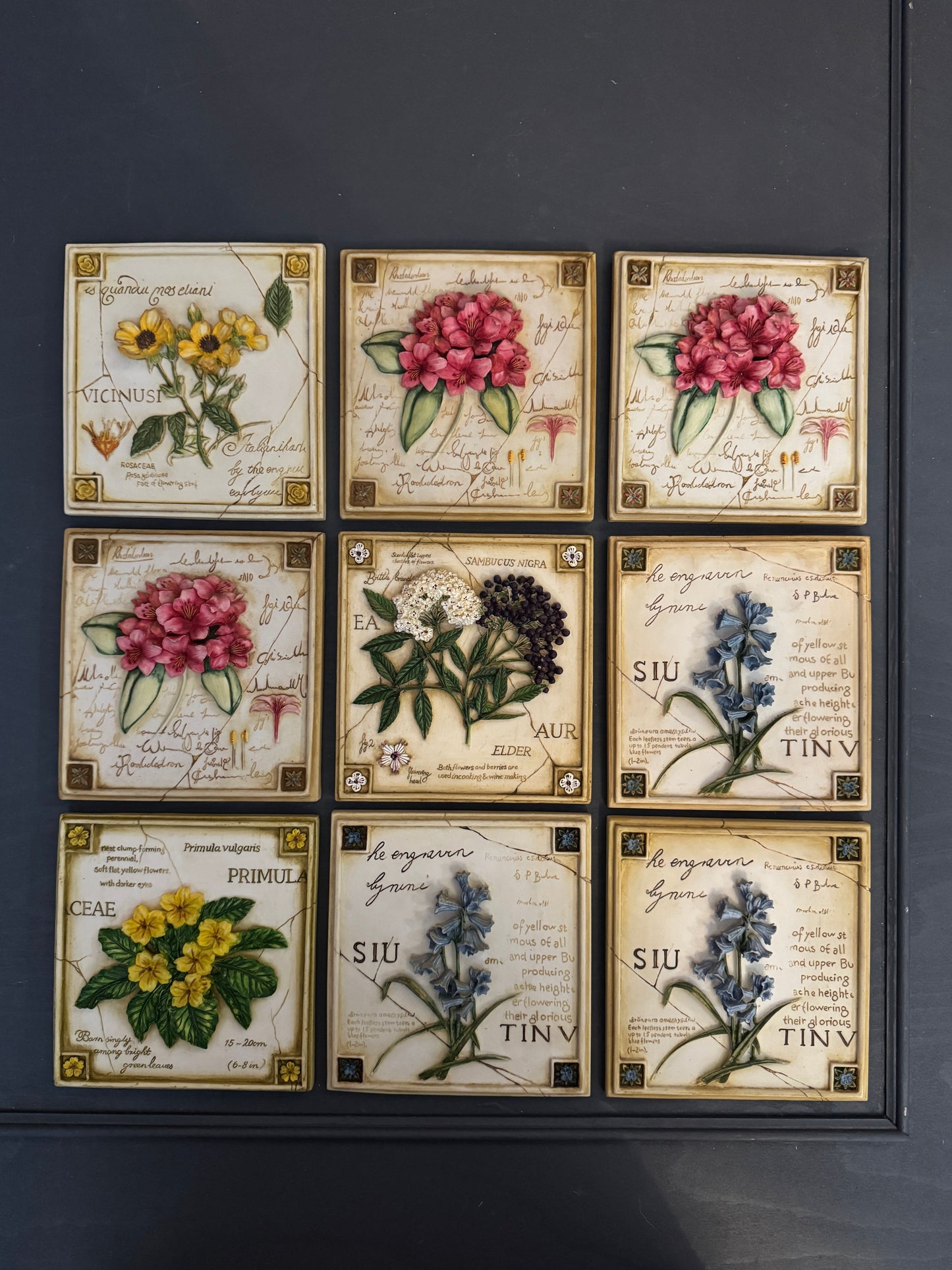3D Hand-Painted Resin Floral Wall Plaque | Pick Your Favourite Design