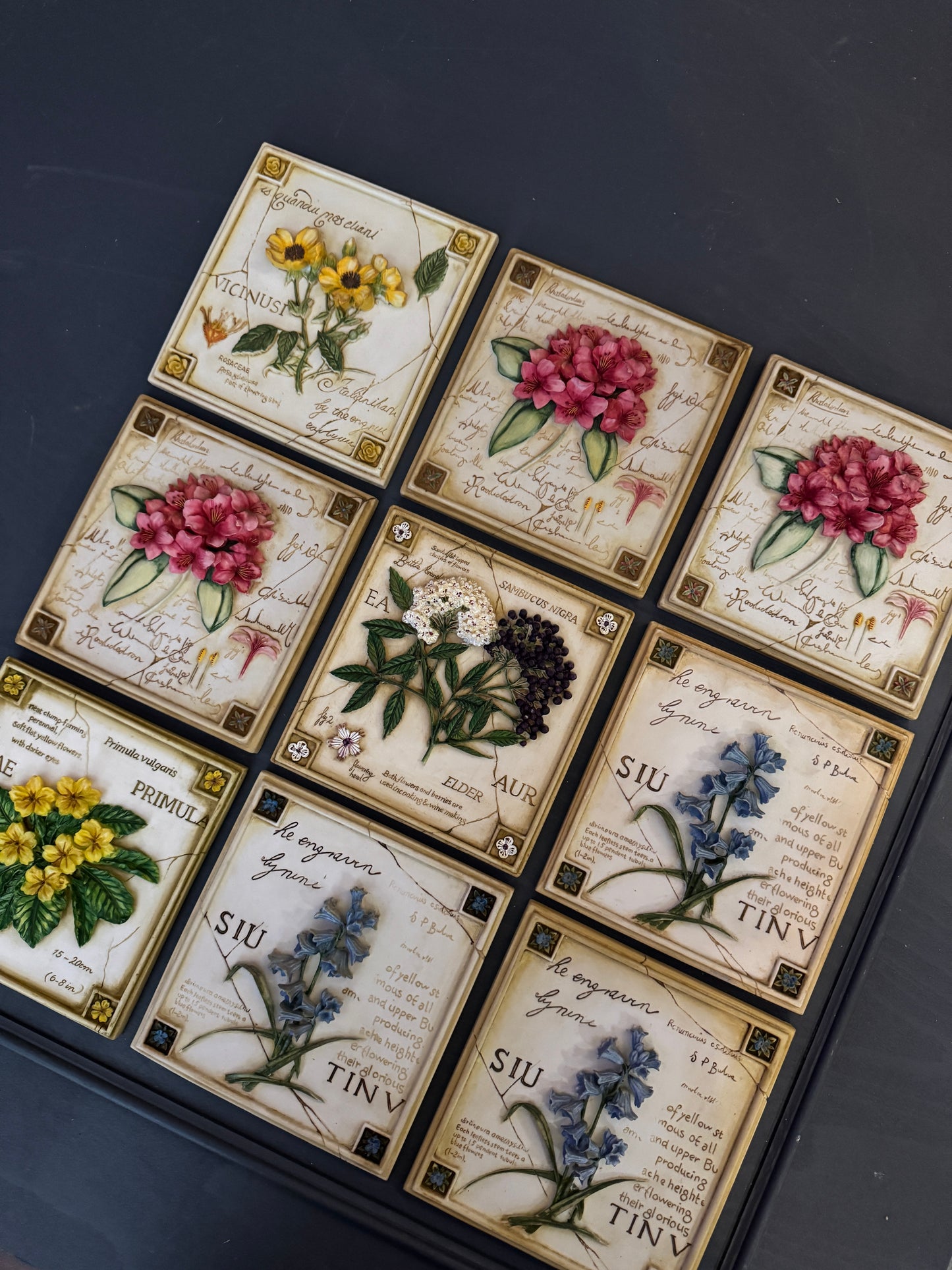 3D Hand-Painted Resin Floral Wall Plaque | Pick Your Favourite Design
