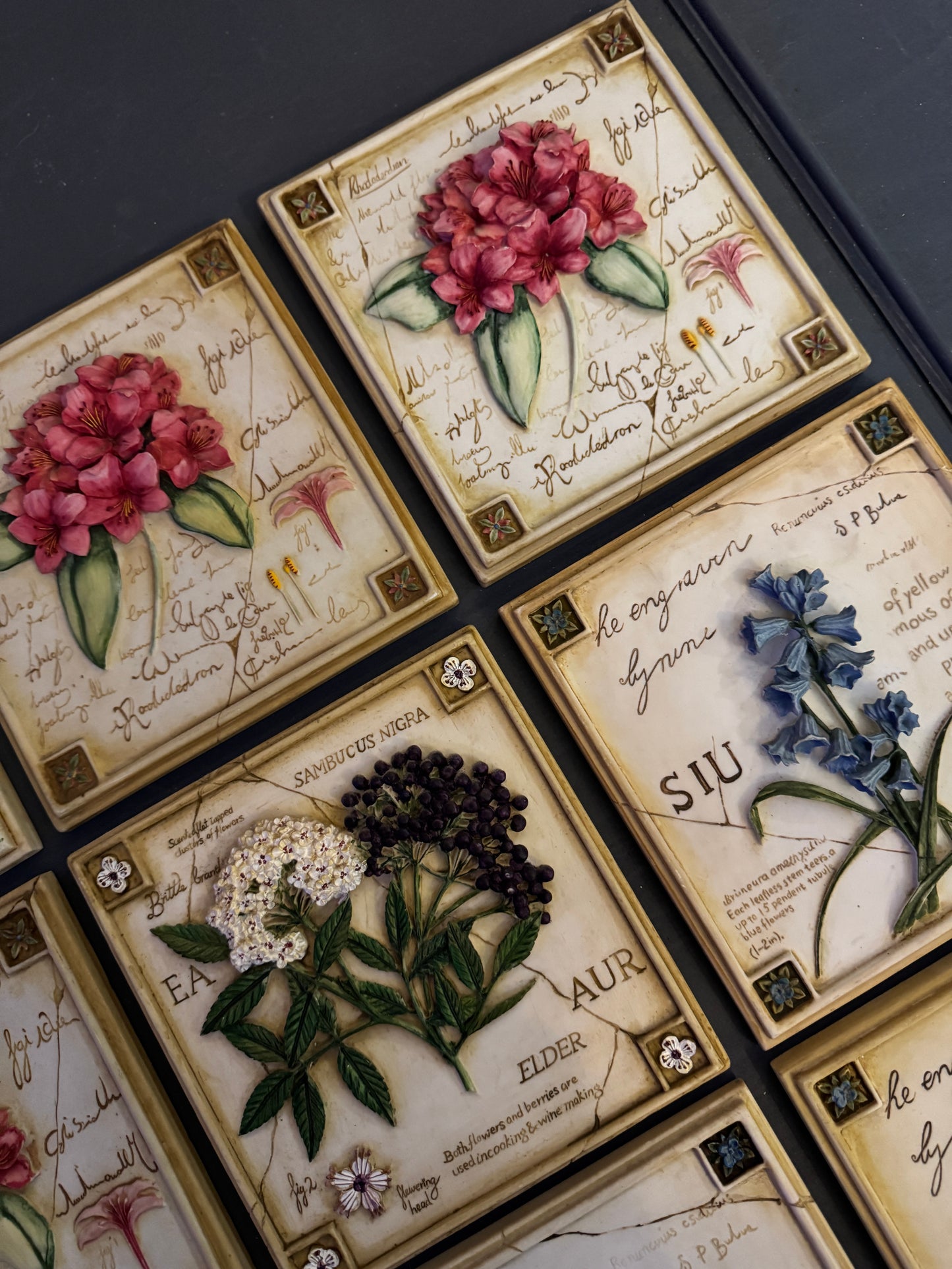 3D Hand-Painted Resin Floral Wall Plaque | Pick Your Favourite Design