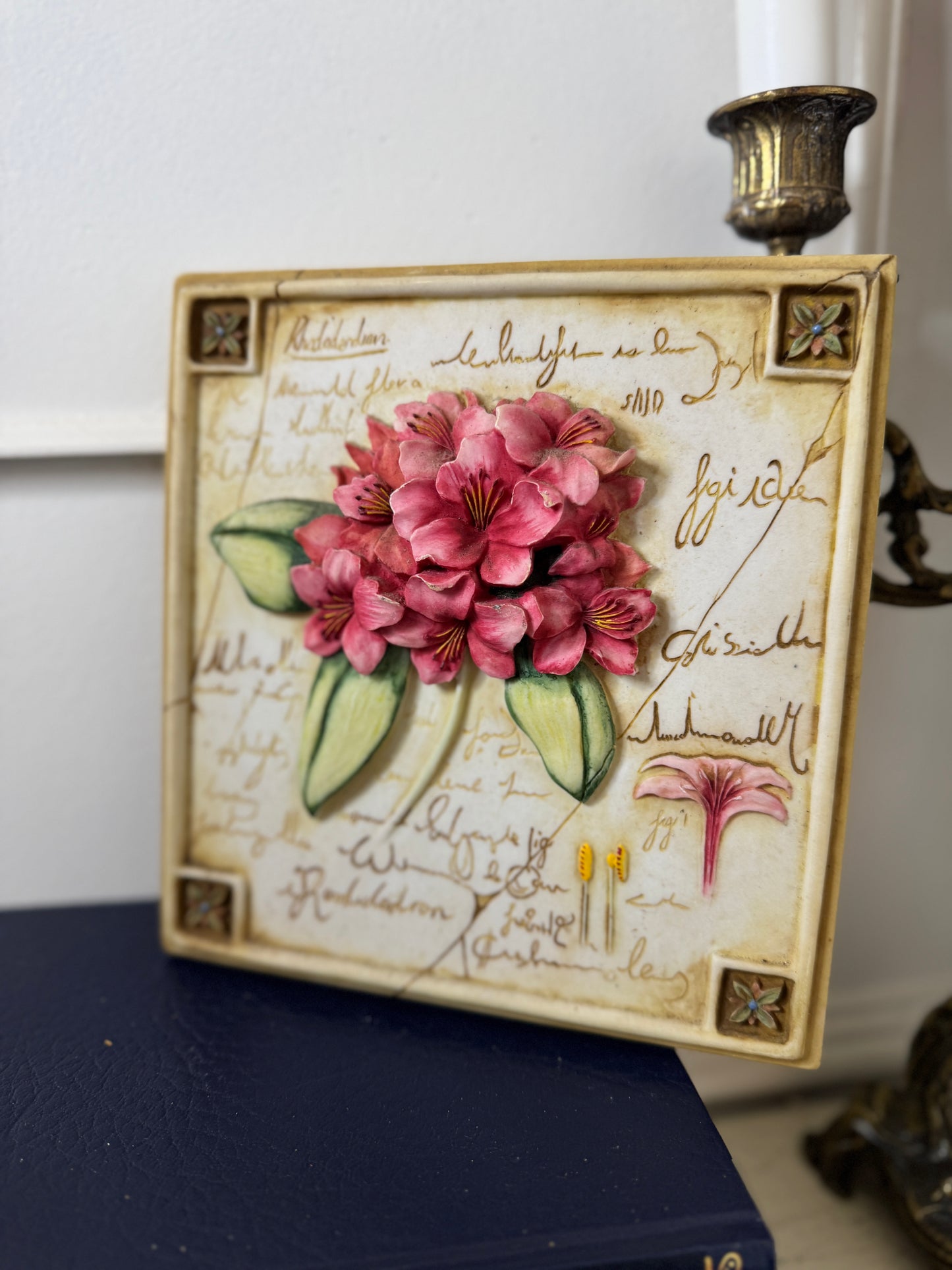 3D Hand-Painted Resin Floral Wall Plaque | Pick Your Favourite Design