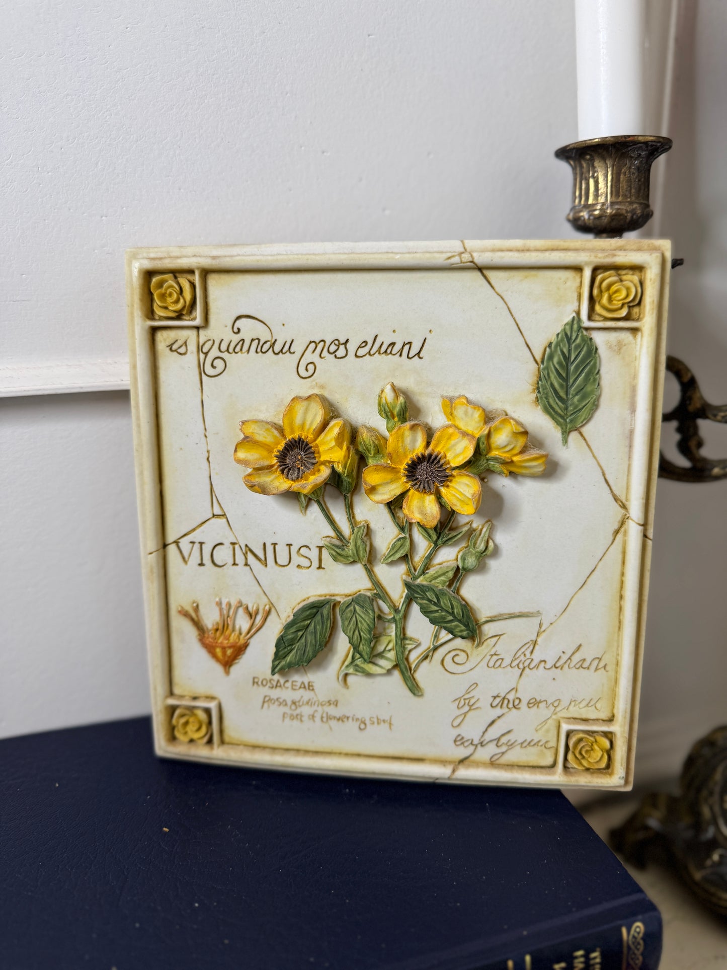 3D Hand-Painted Resin Floral Wall Plaque | Pick Your Favourite Design