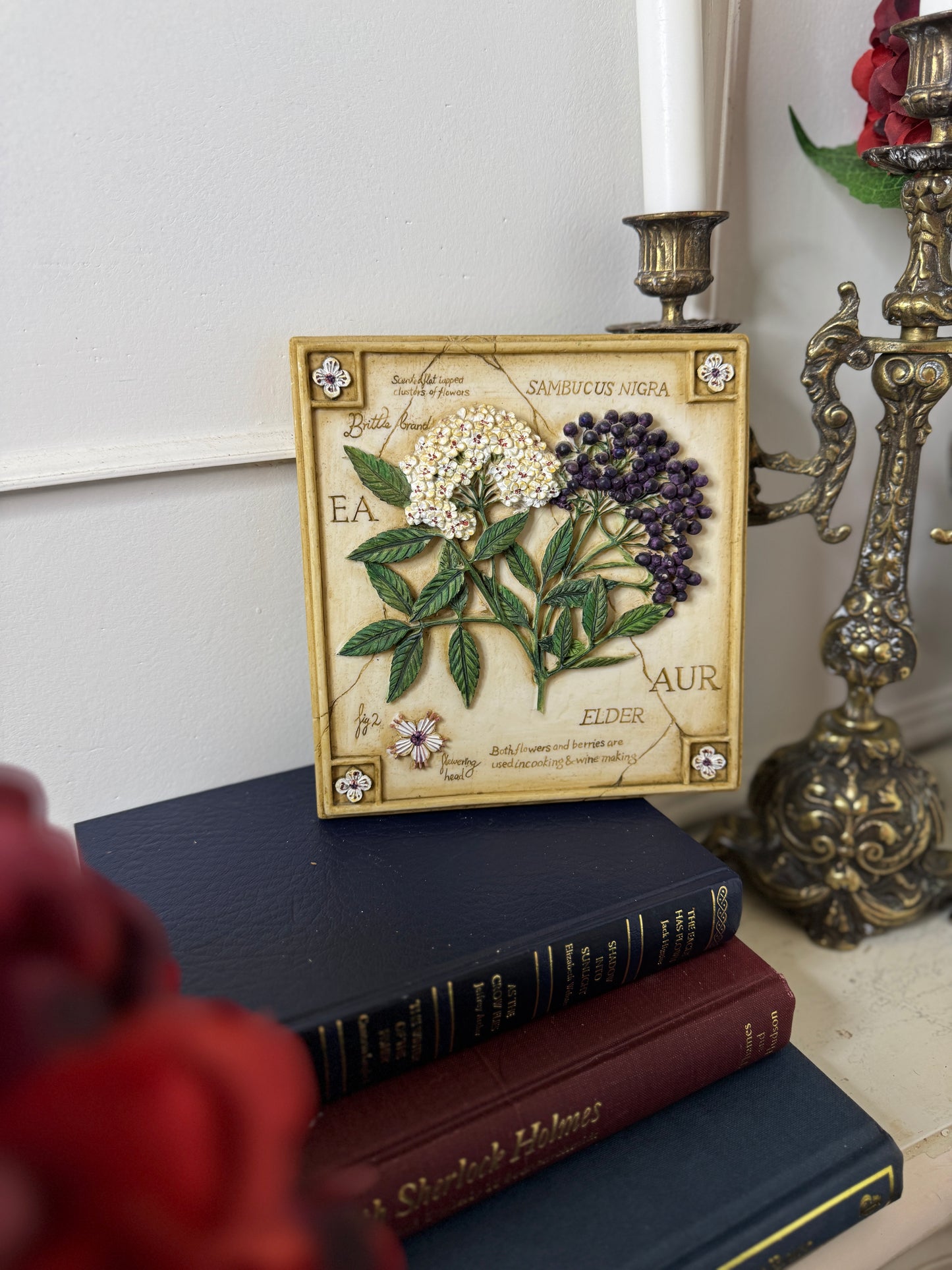 3D Hand-Painted Resin Floral Wall Plaque | Pick Your Favourite Design