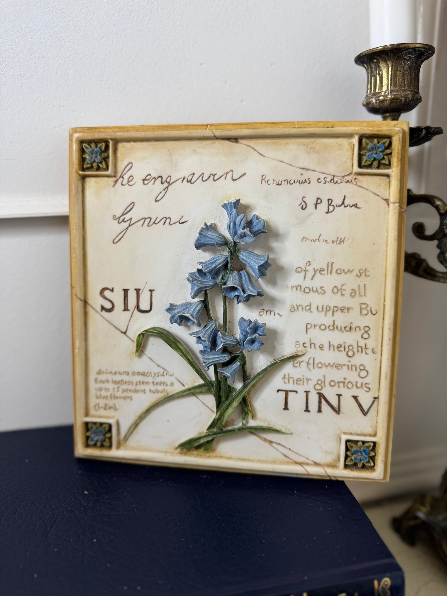 3D Hand-Painted Resin Floral Wall Plaque | Pick Your Favourite Design