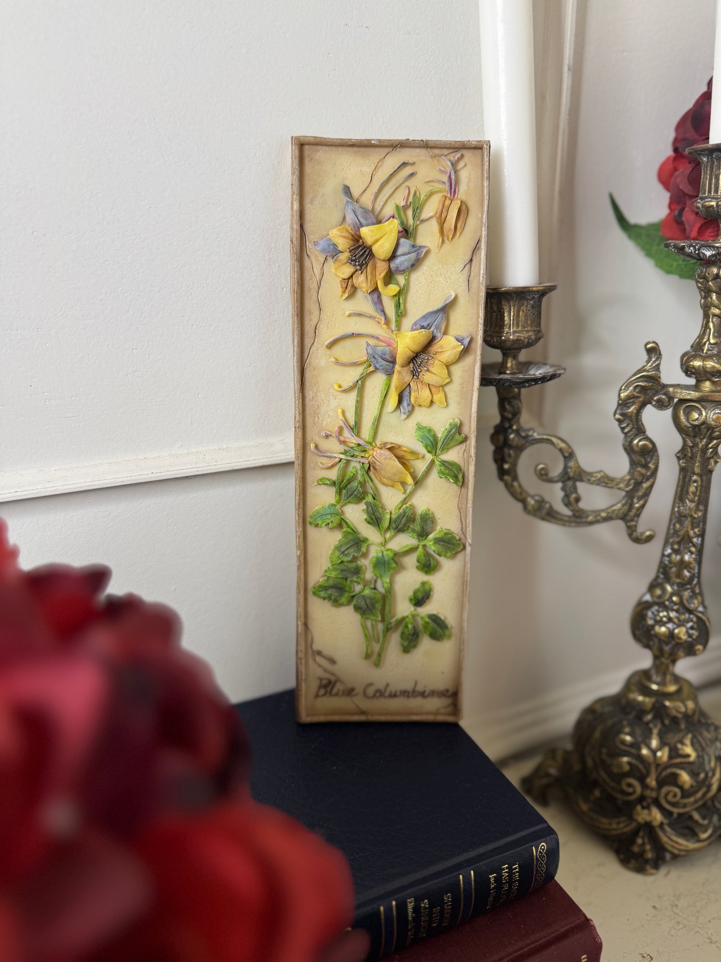 3D Hand-Painted Resin Floral Wall Plaques - Pick your Favourite