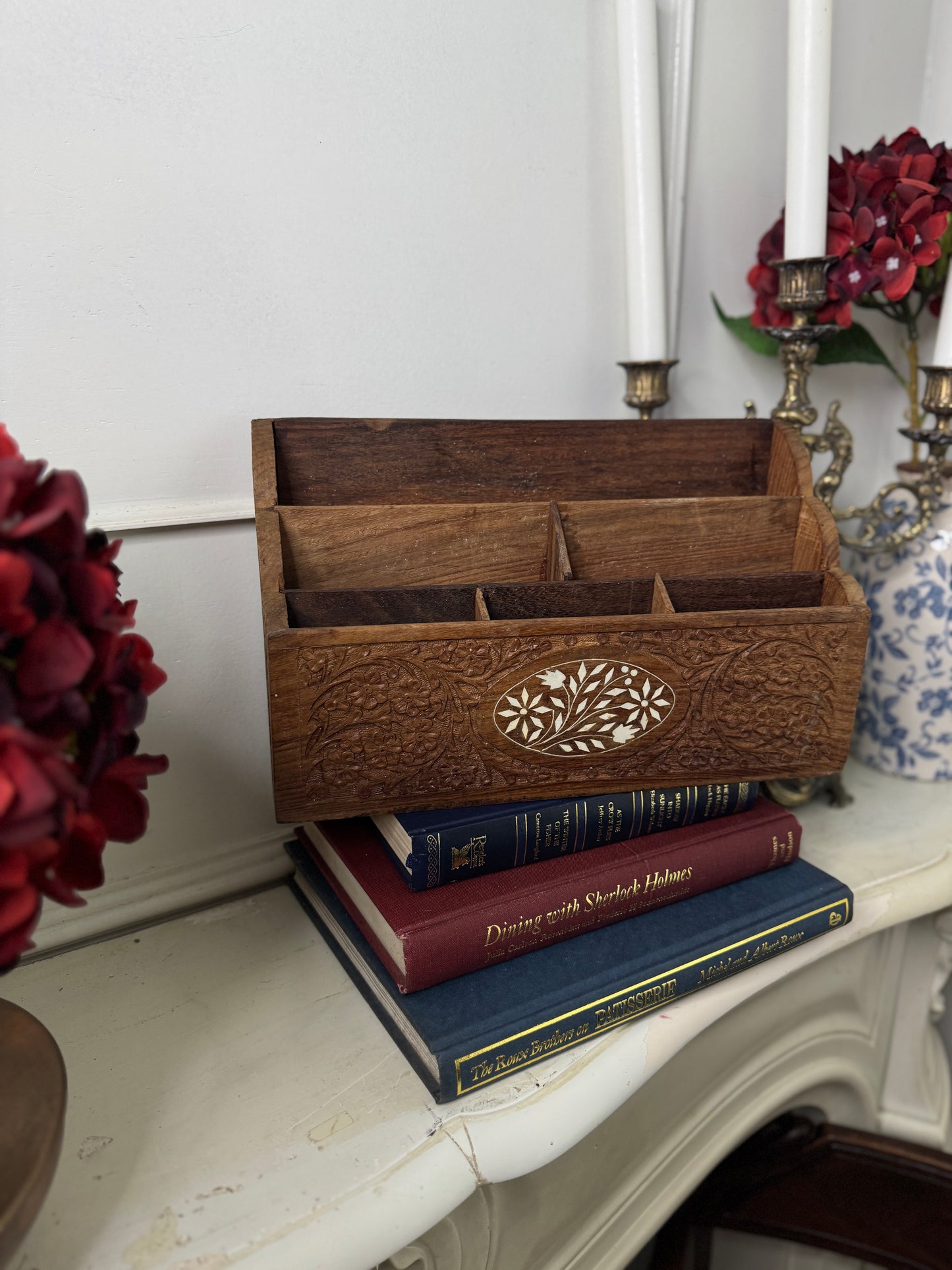 The Heritage Desk Set – Vintage Wooden Organiser Collection