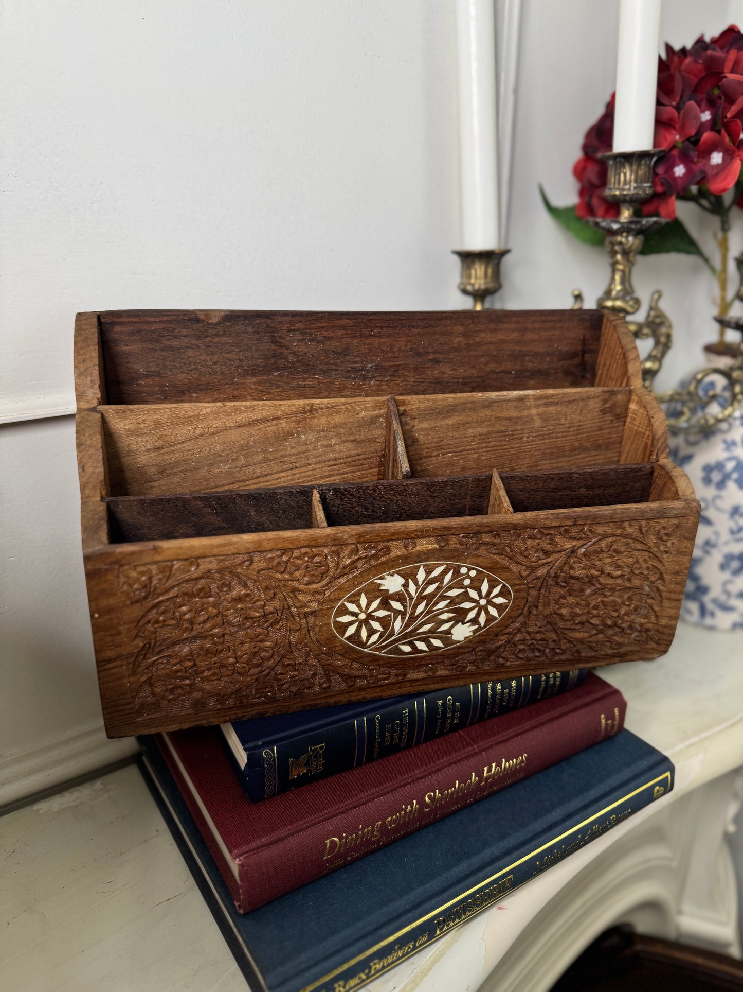 The Heritage Desk Set – Vintage Wooden Organiser Collection