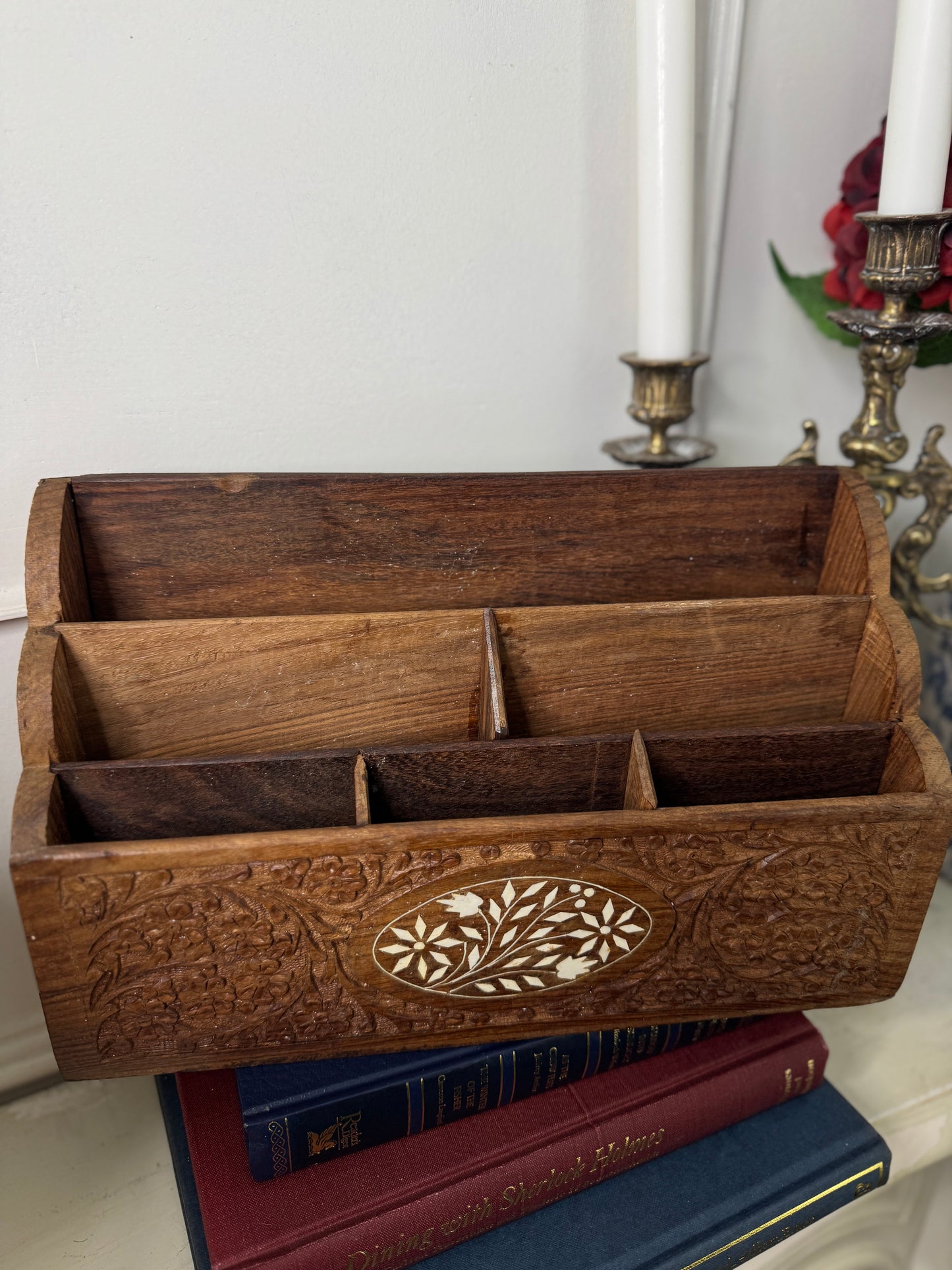 The Heritage Desk Set – Vintage Wooden Organiser Collection
