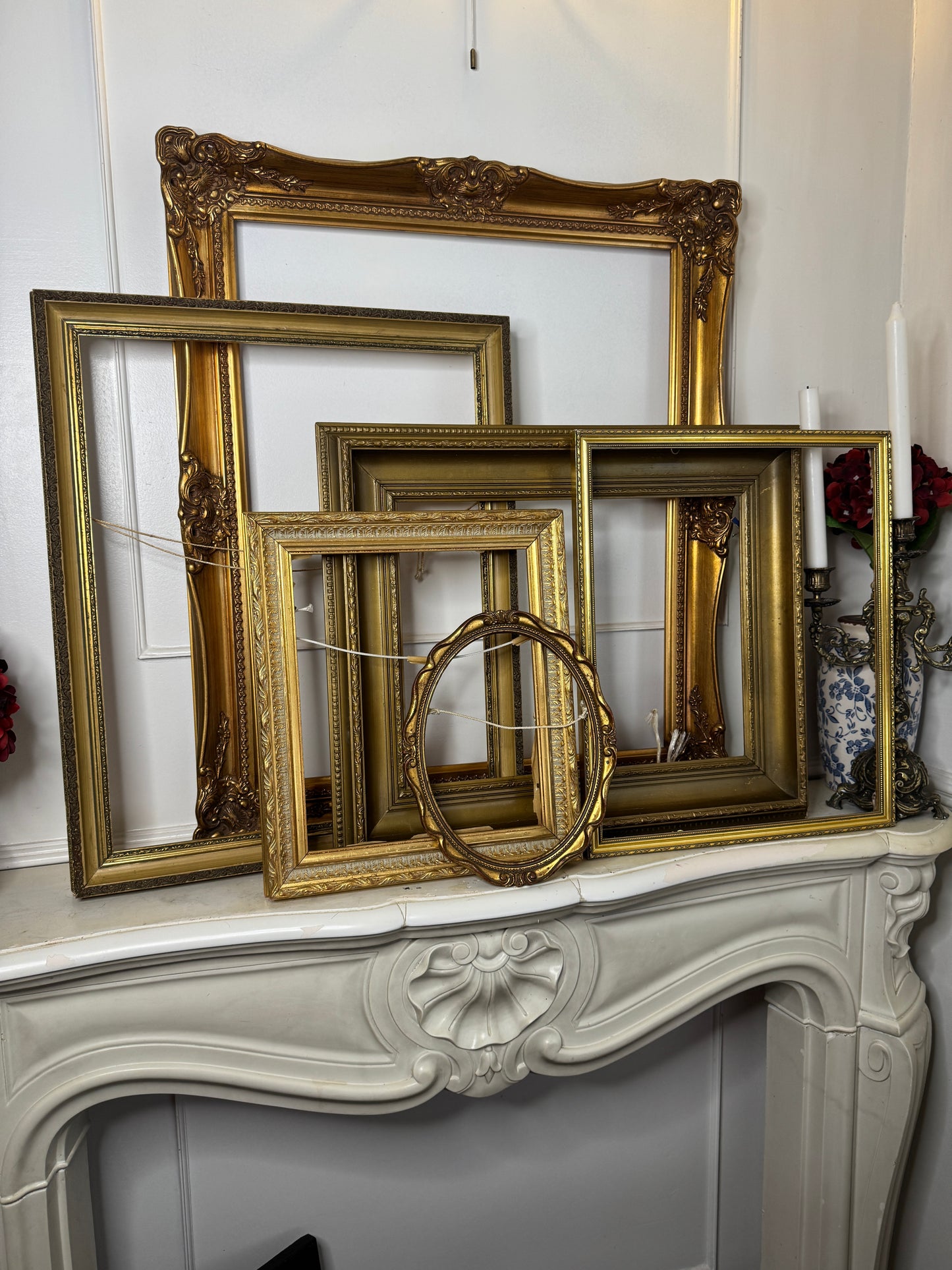 Lucerne Extra Thick Slim-Trim Heavy Antique Gold Frame