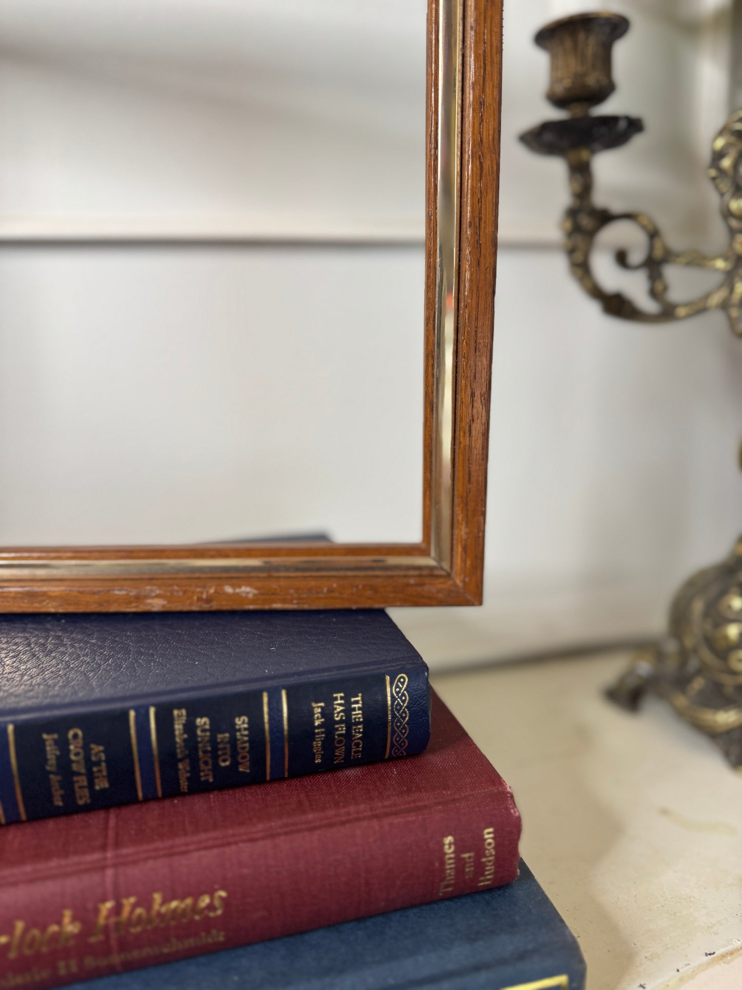 The Ashford – Deep Mini Vintage Wooden Frame with Gold Trim
