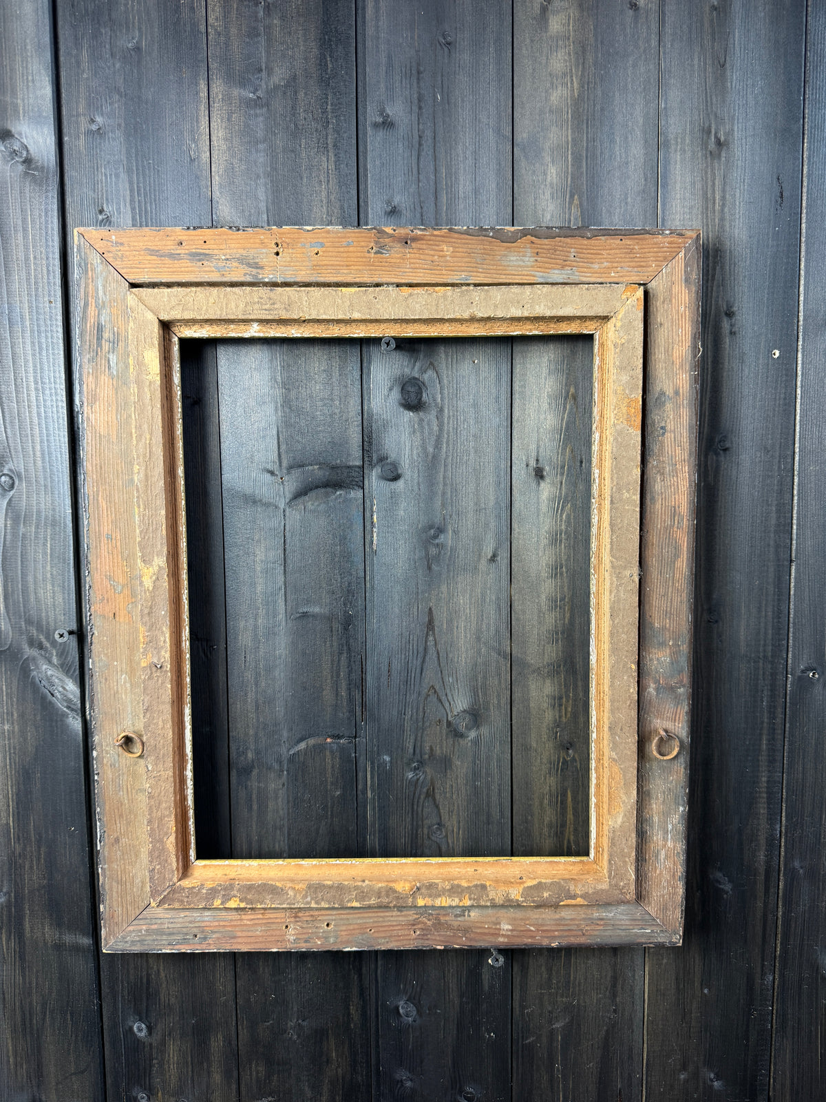 The Eleanor- Original Antique Frame with Gold Trim & Decorative Edge