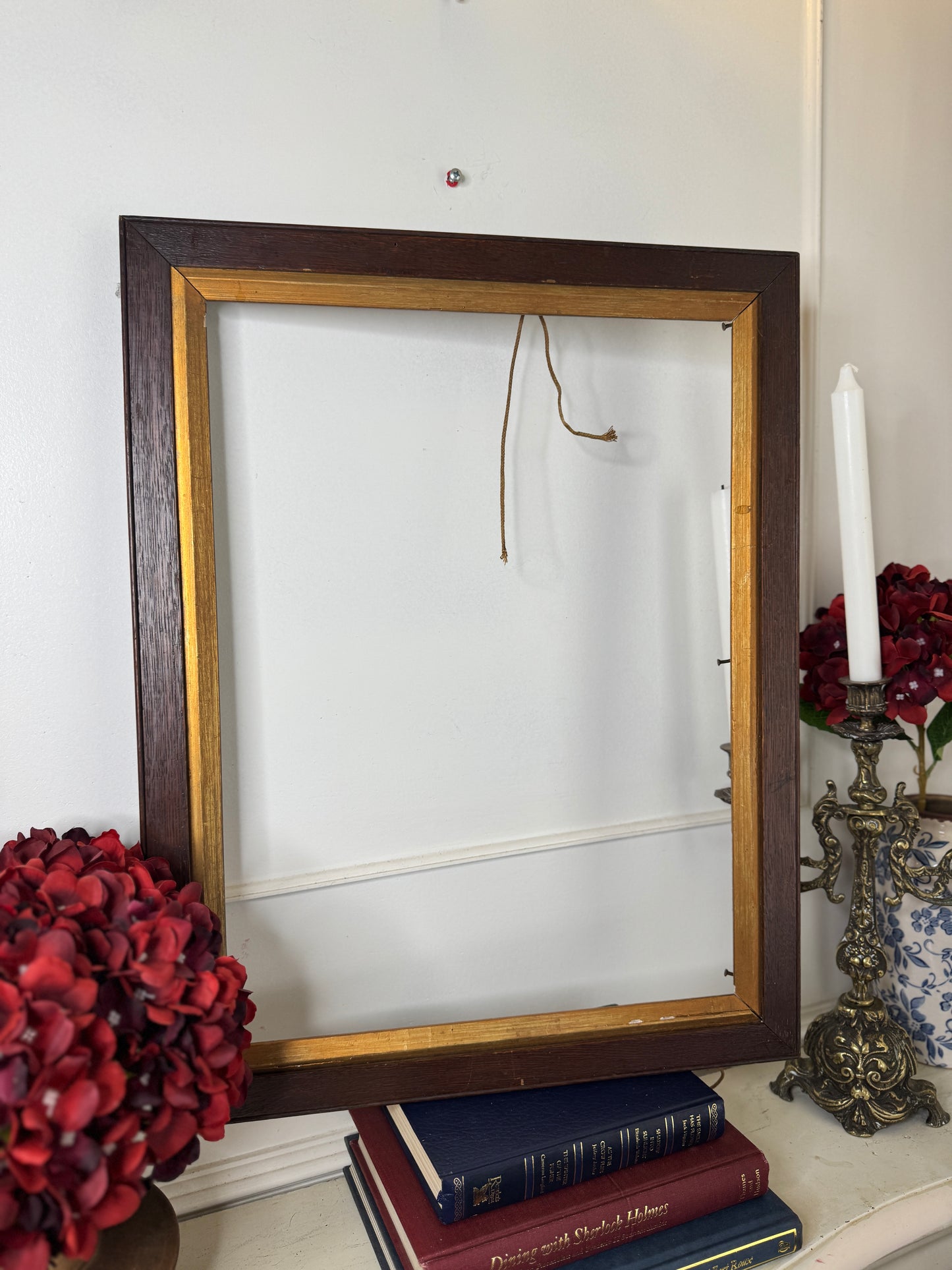 The Siena Rustic Gold Aged Wooden Frame
