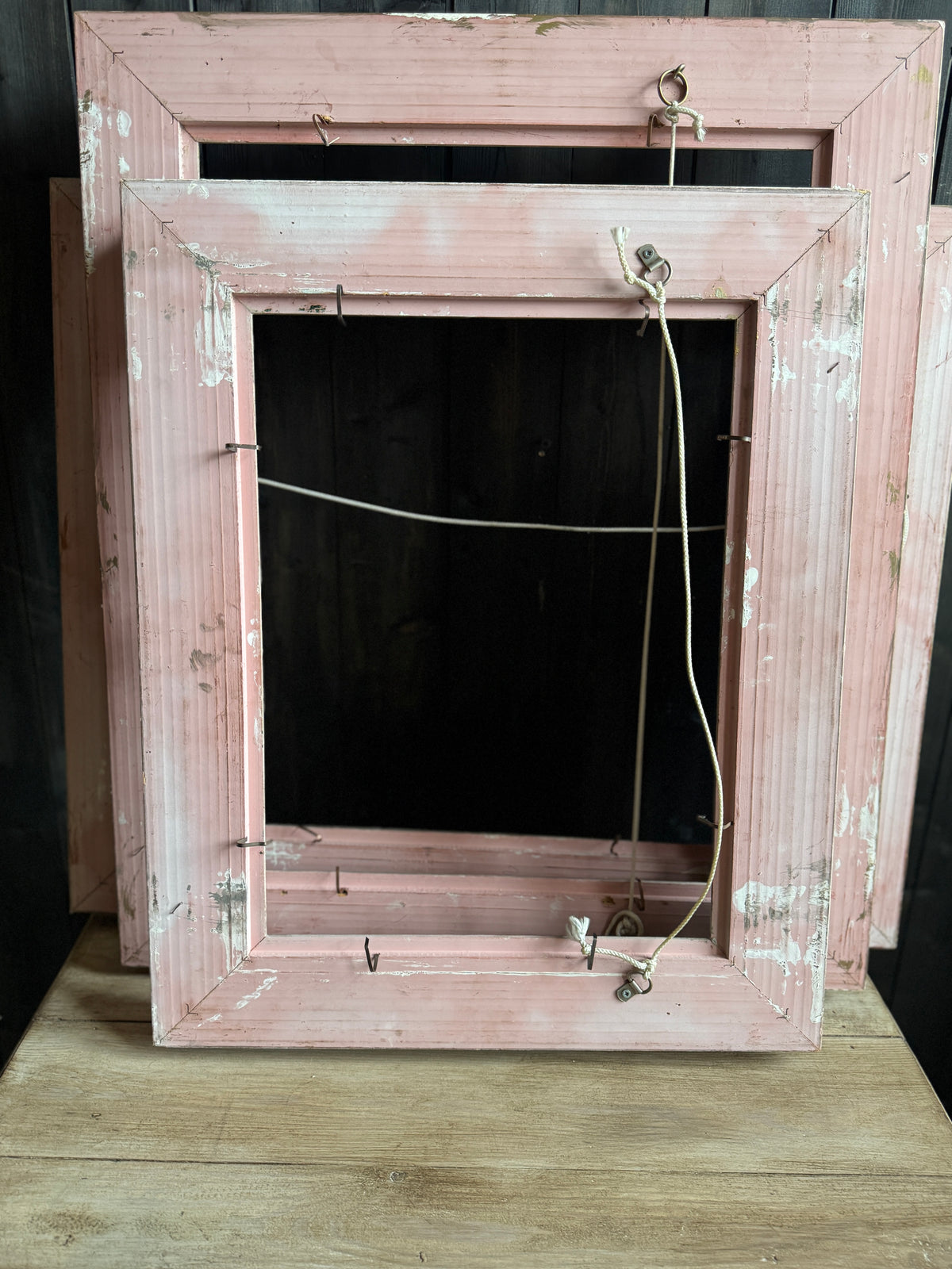 Distressed Ornate Louis Style Frame Collection – Gold & White Finish