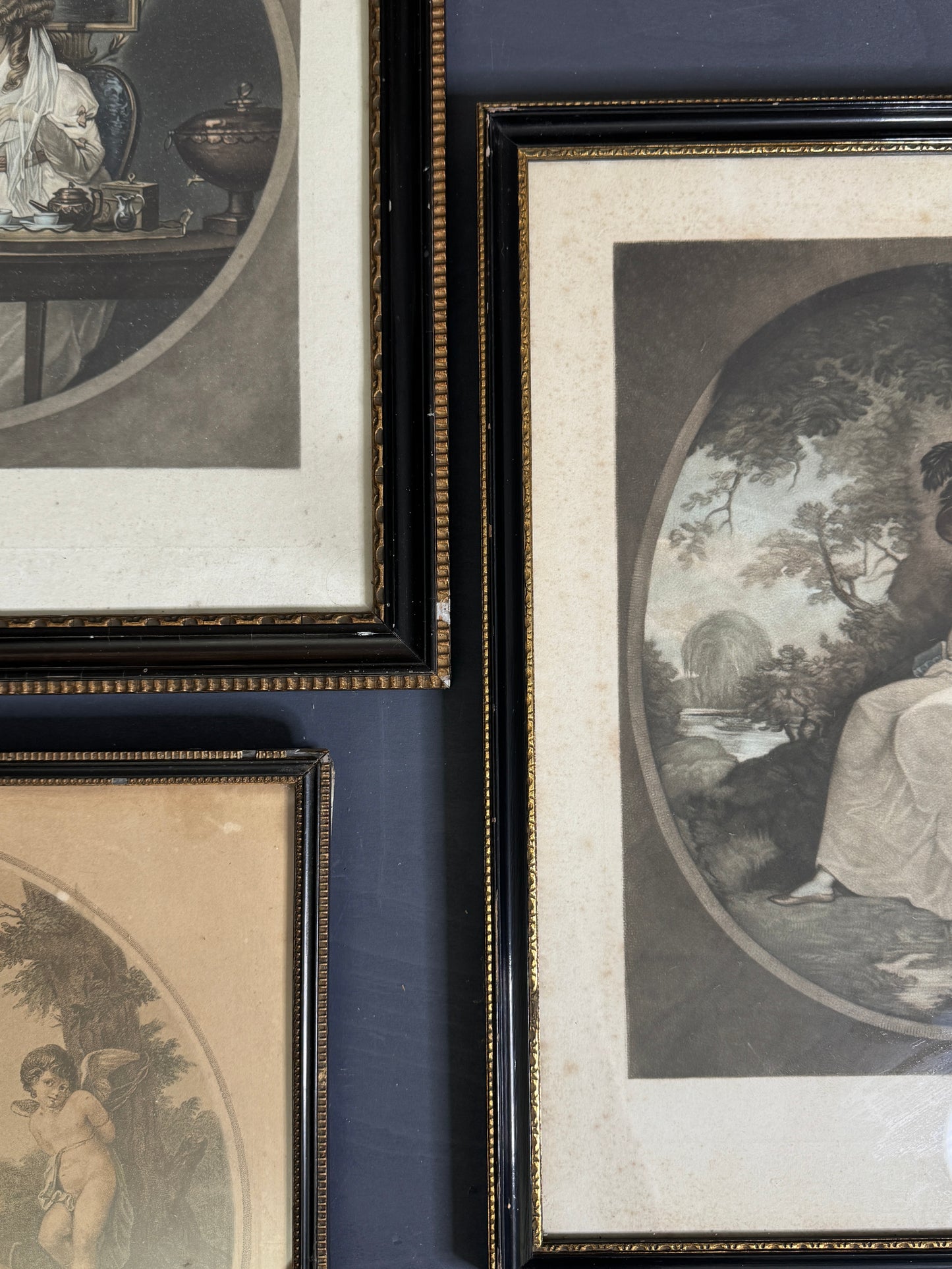Vintage Black & Gold 1920s Gallery wall set