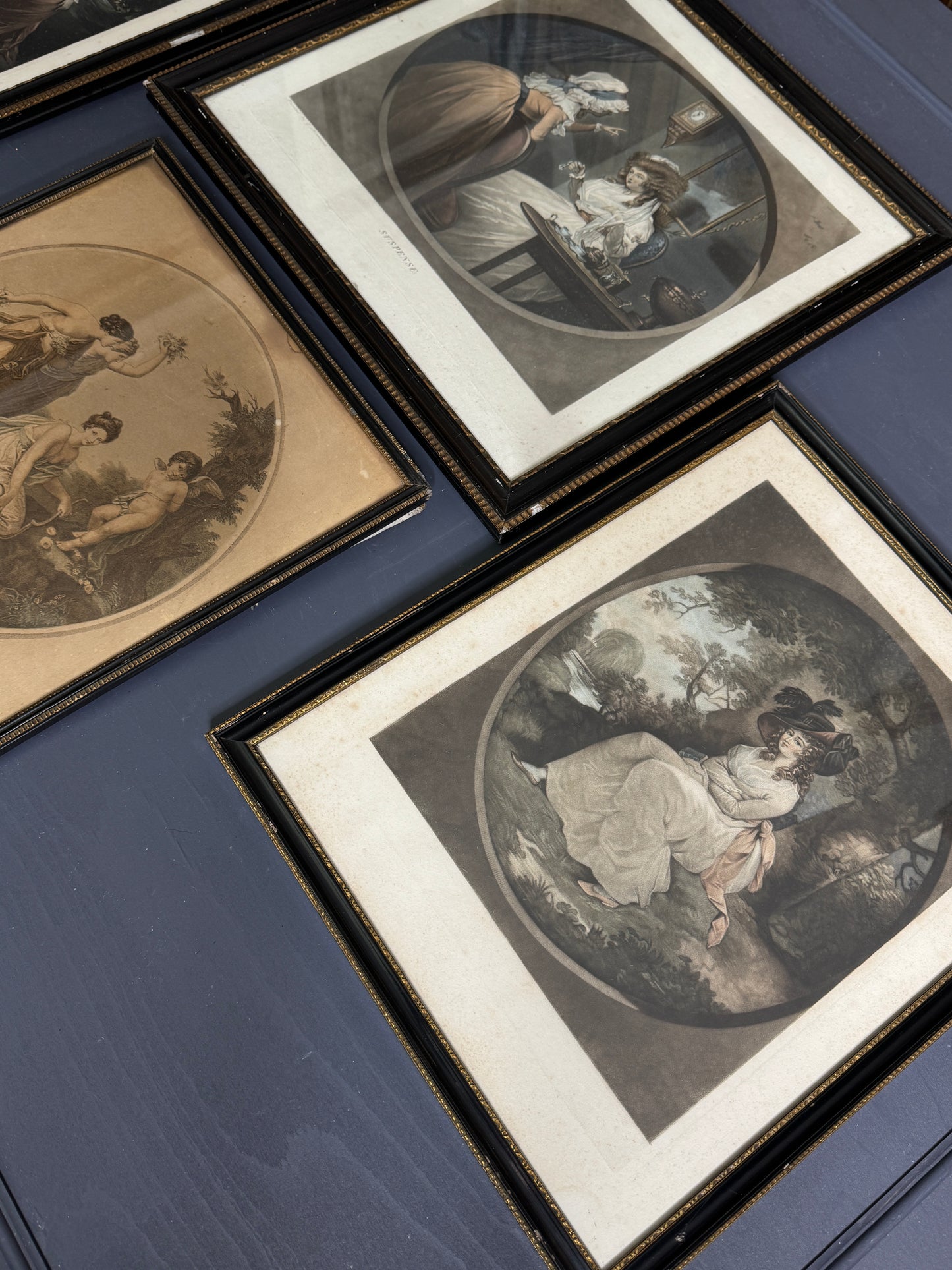 Vintage Black & Gold 1920s Gallery wall set