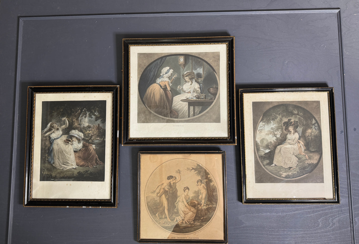 Vintage Black & Gold 1920s Gallery wall set