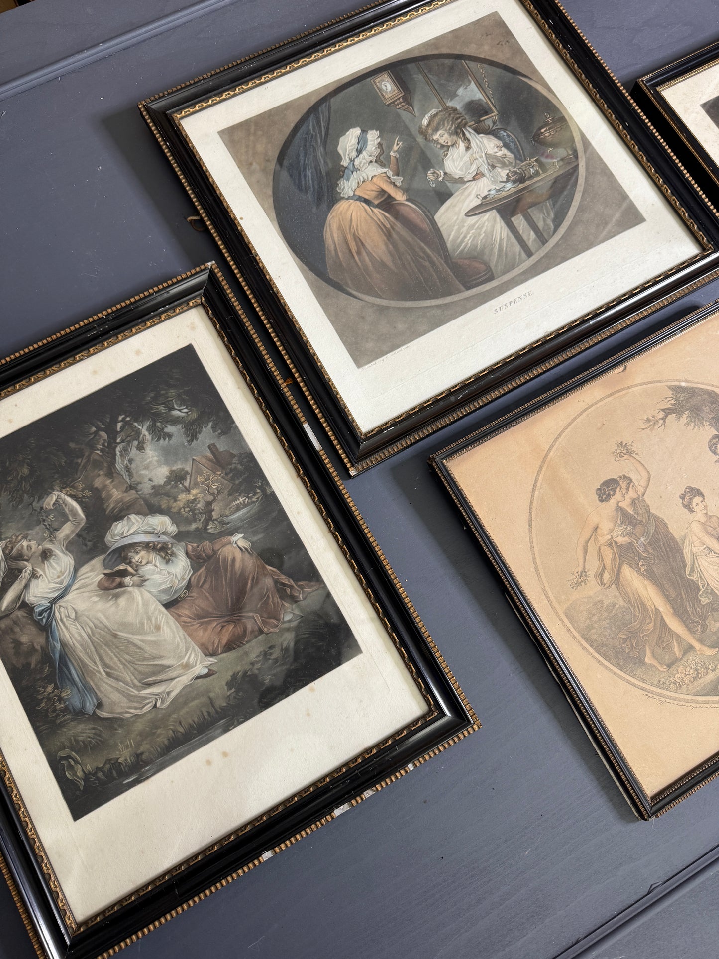 Vintage Black & Gold 1920s Gallery wall set