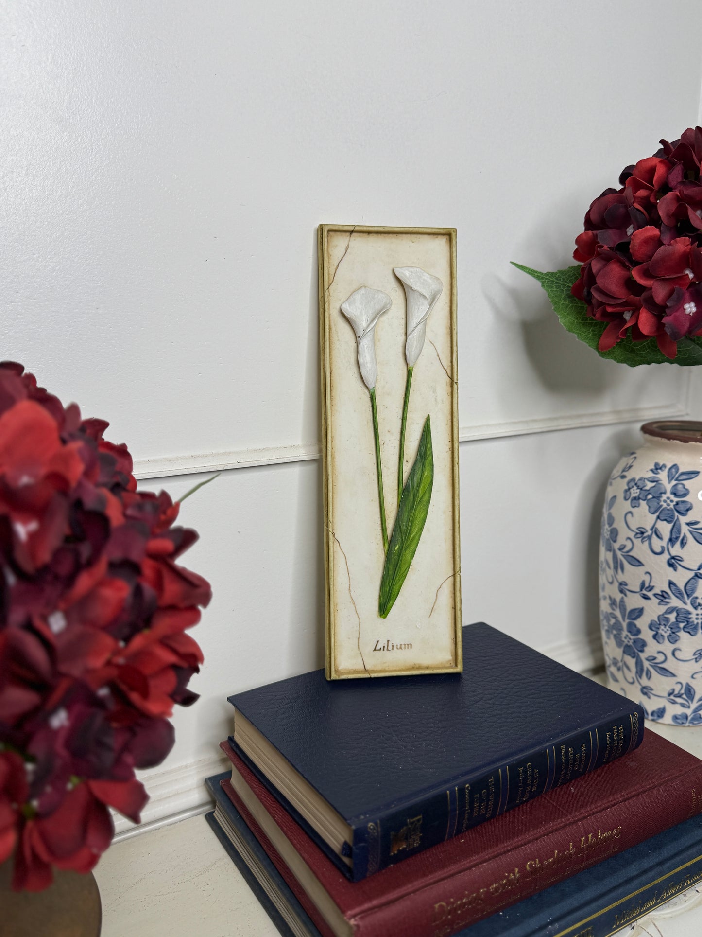 3D Hand-Painted Resin Floral Wall Plaques - Pick your Favourite